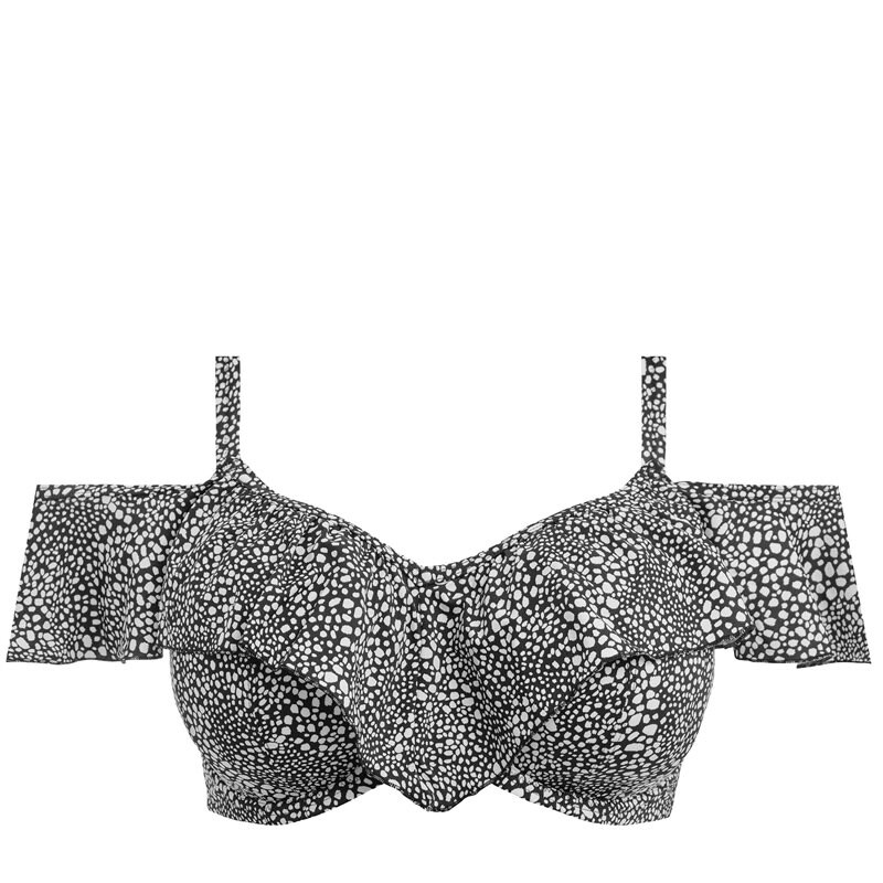 Pebble Cove Bikini-Bh Frill Black