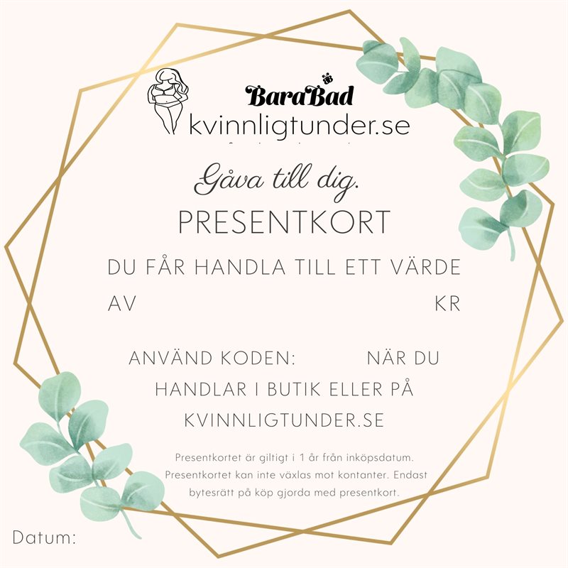 Presentkort Kvinnligt Under