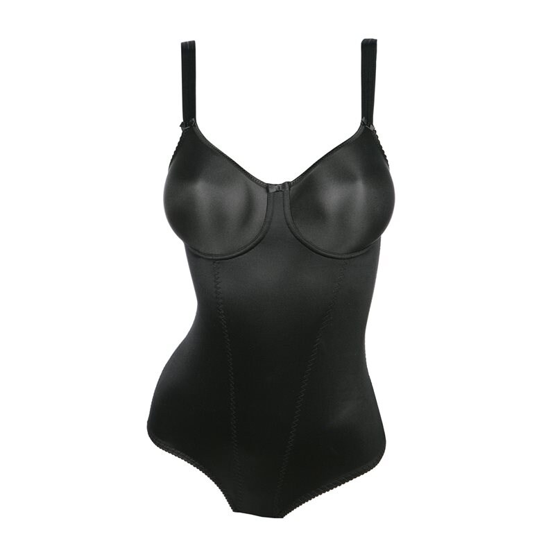Satin Shapewear Body Black