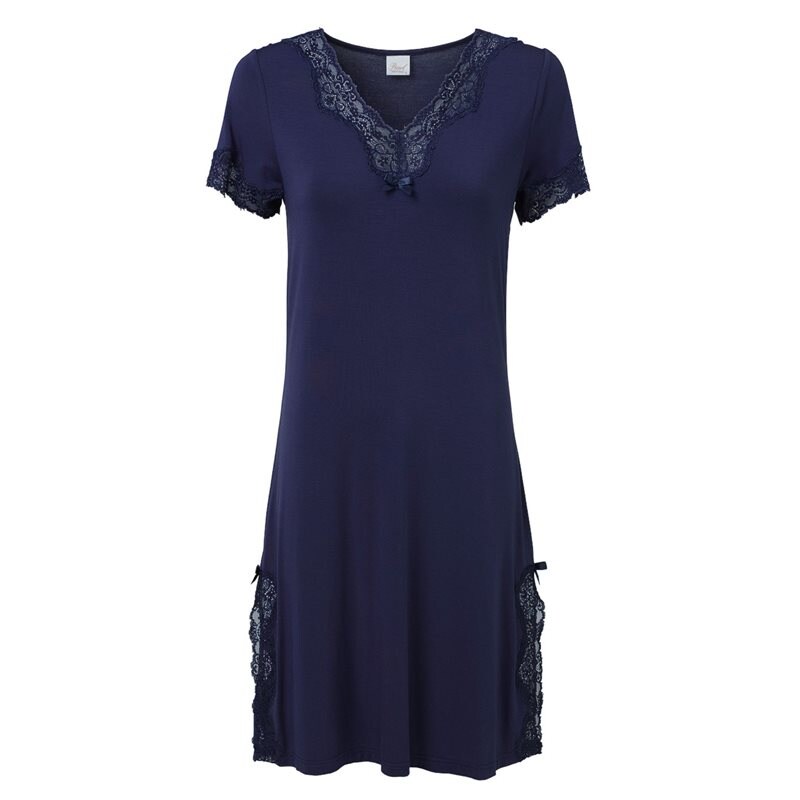 Product Image for Kullavik Design & Pearl AB - Elegance Nattlinne Kort Ärm Navy - Kvinnligt Under