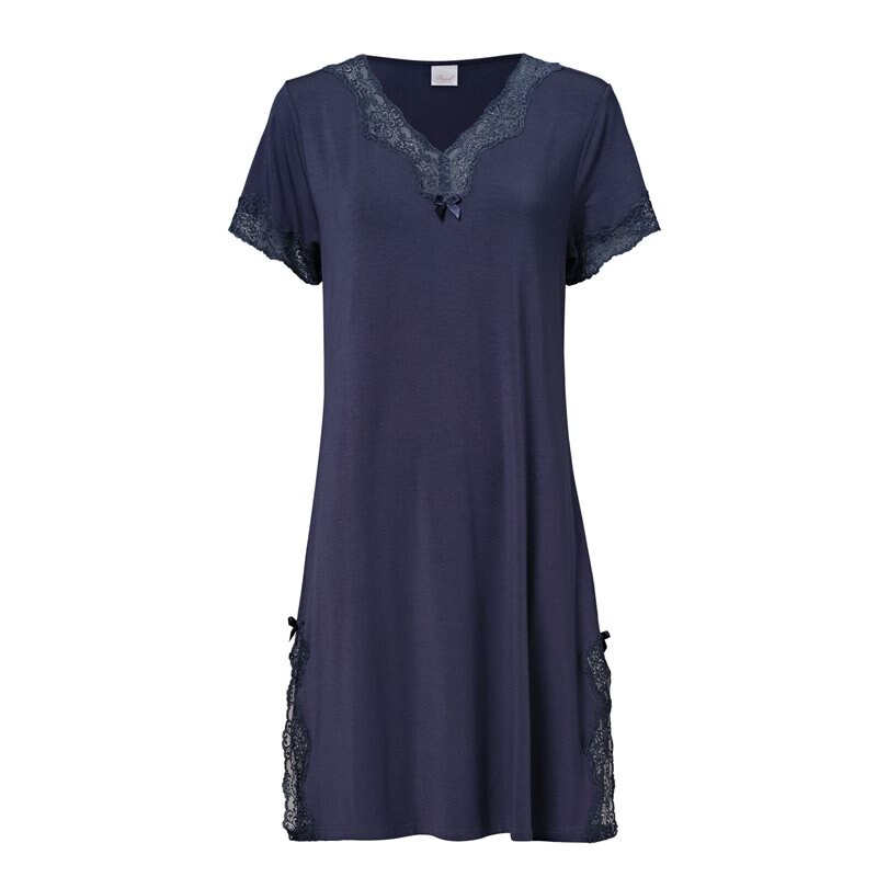 Product Image for Kullavik Design & Pearl AB - Elegance Nattlinne Kort Ärm Soft indigo - Kvinnligt Under