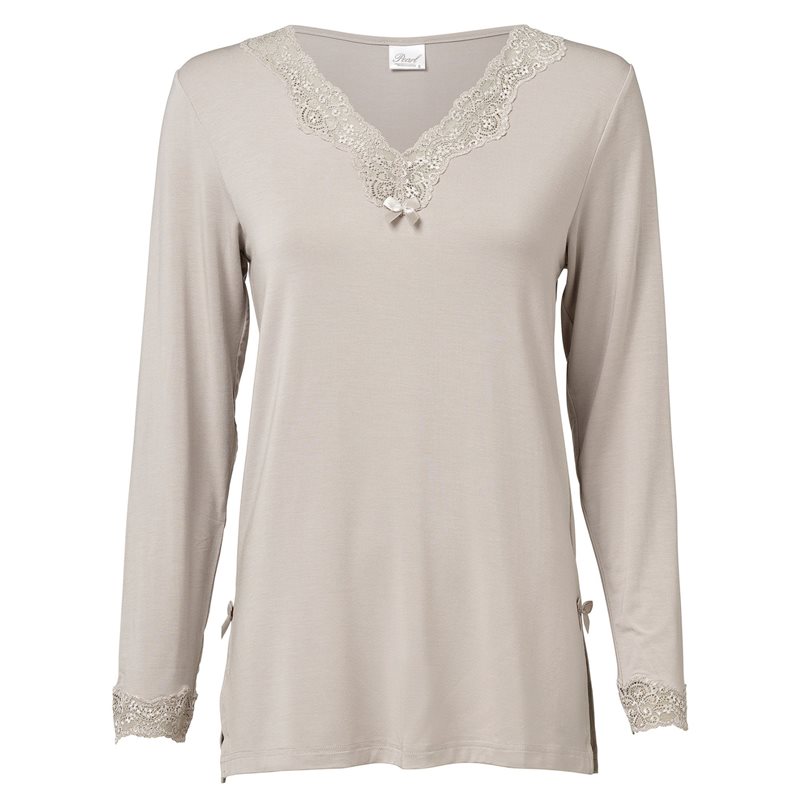 Product Image for Kullavik Design & Pearl AB - Elegance topp med lång ärm Beachstone - Kvinnligt Under