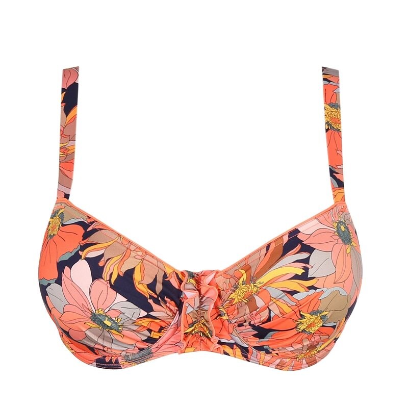 Melanesia Balconette Bikini Bh Coral Flower