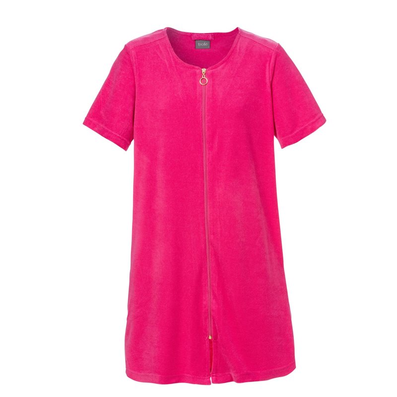 Strandrock Frotté med dragkedja Rosa