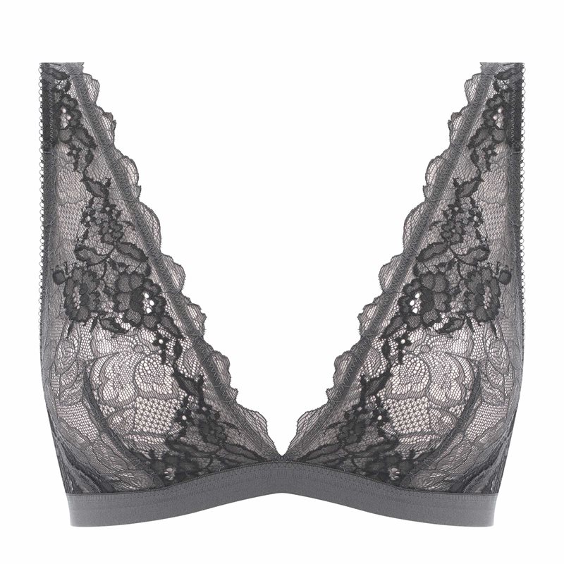 Lace Perfection Bralette Charcoal