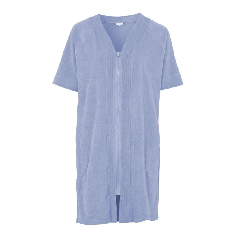 Strandrock i frotté med dragkedja Blue Lavender