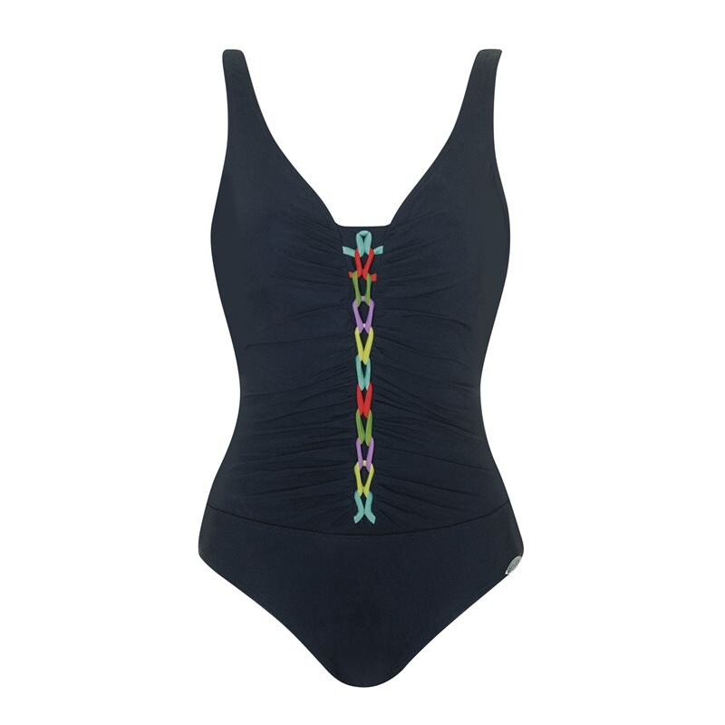 Baddräkt Utan Bygel Black/Multicolor