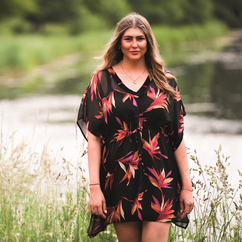 Mix Beach Dress Black