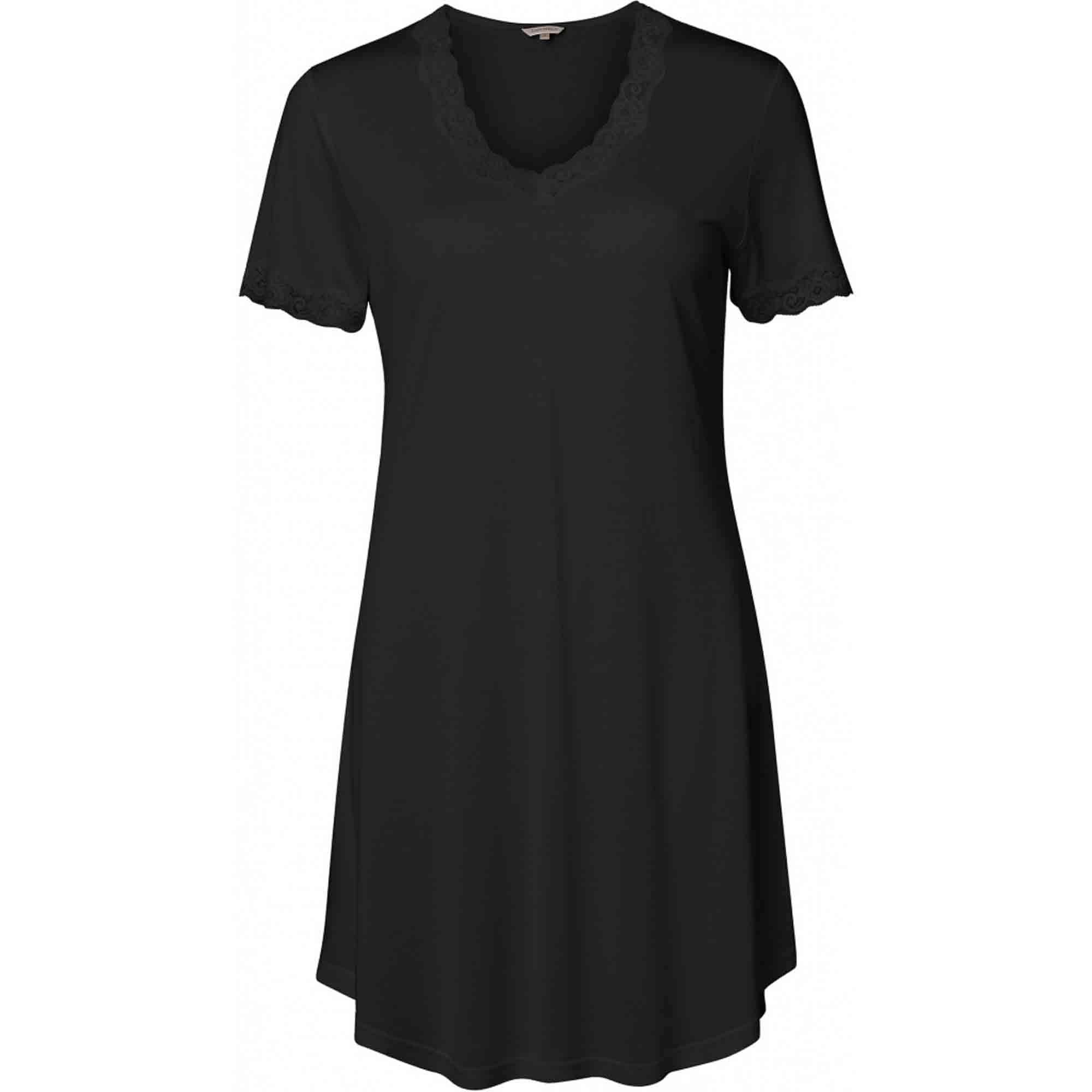 Silk Jersey Nattlinne Black