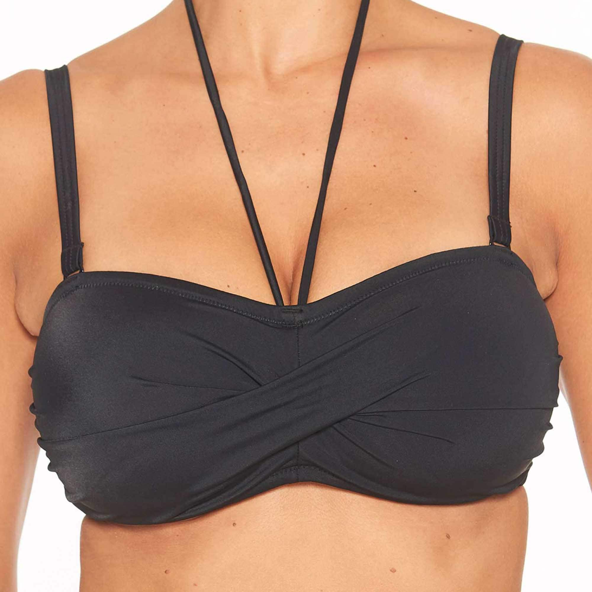 Bikini top bandeau Black