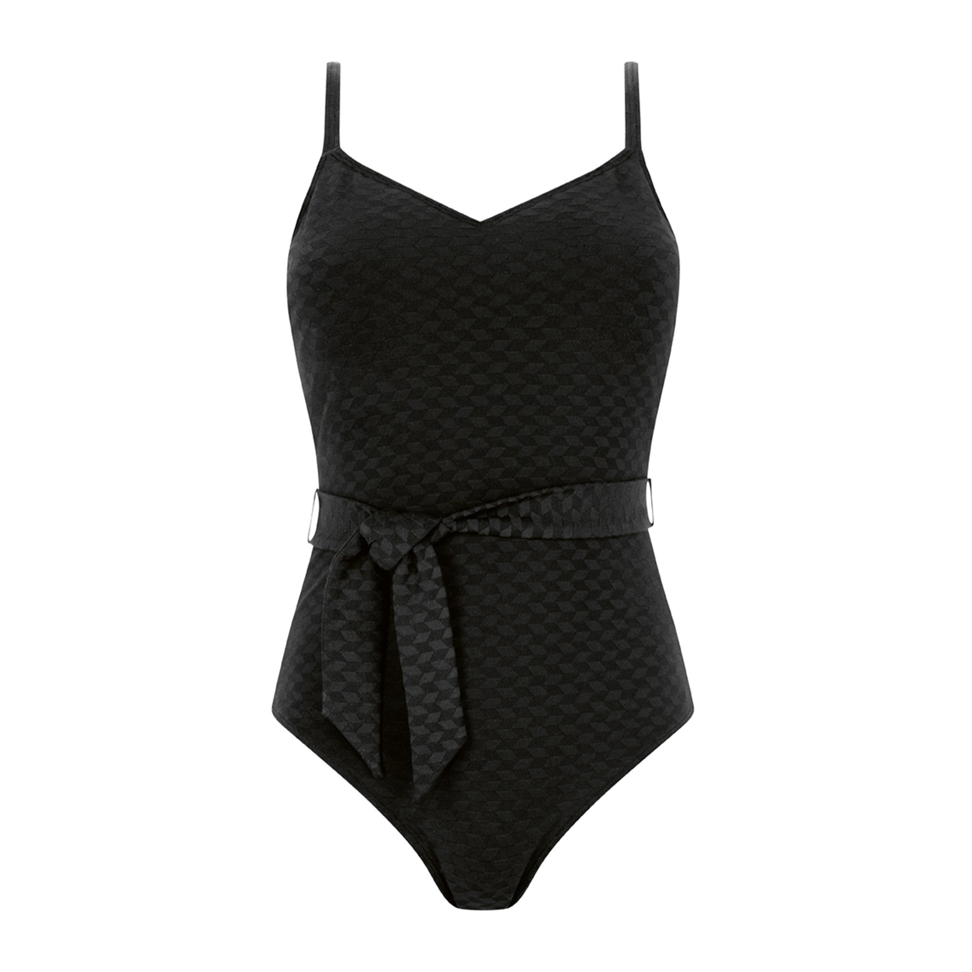 Forever Retro Baddräkt Protesficka Black