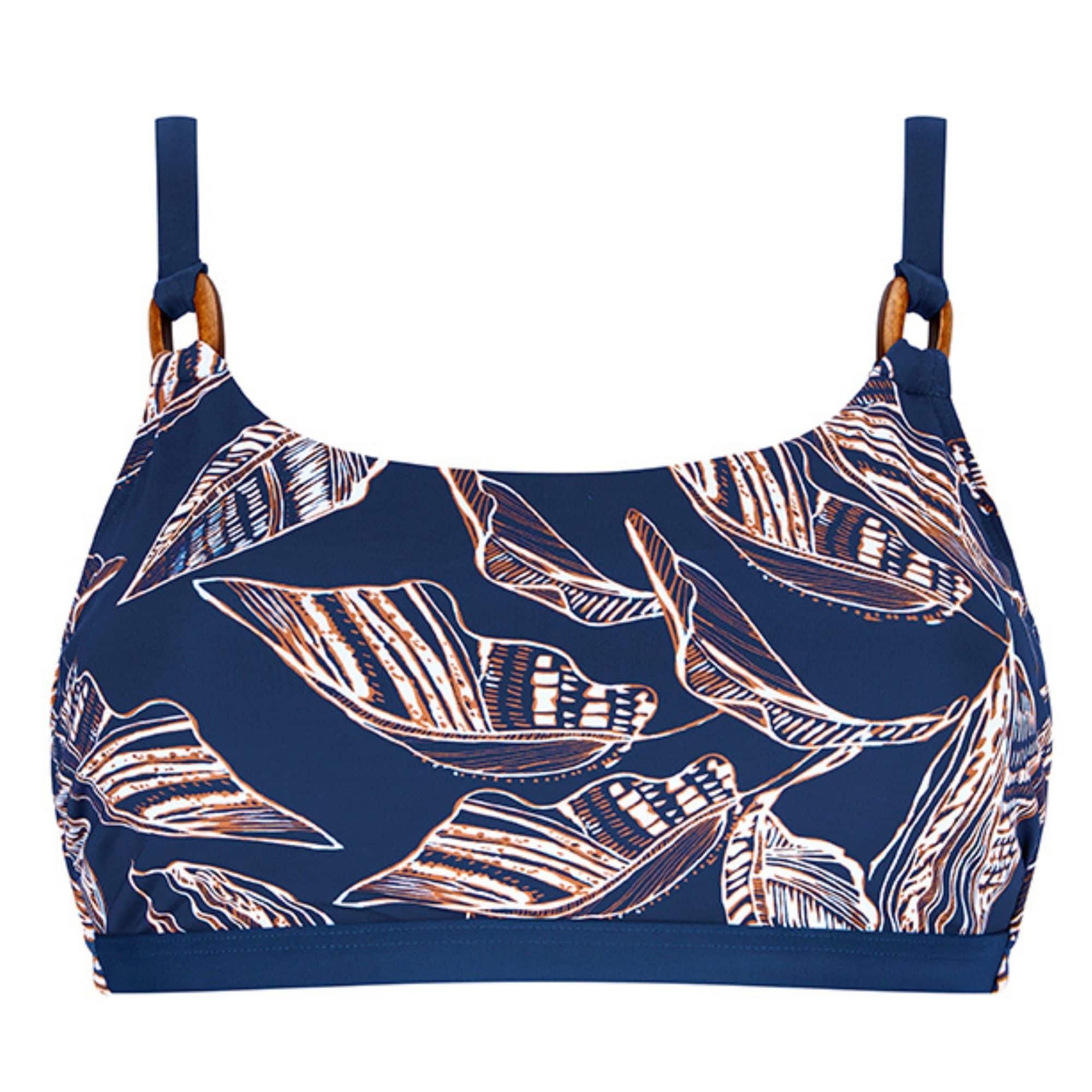 Lanzarote Bikinitop Protesficka Indigo Blue/Amber