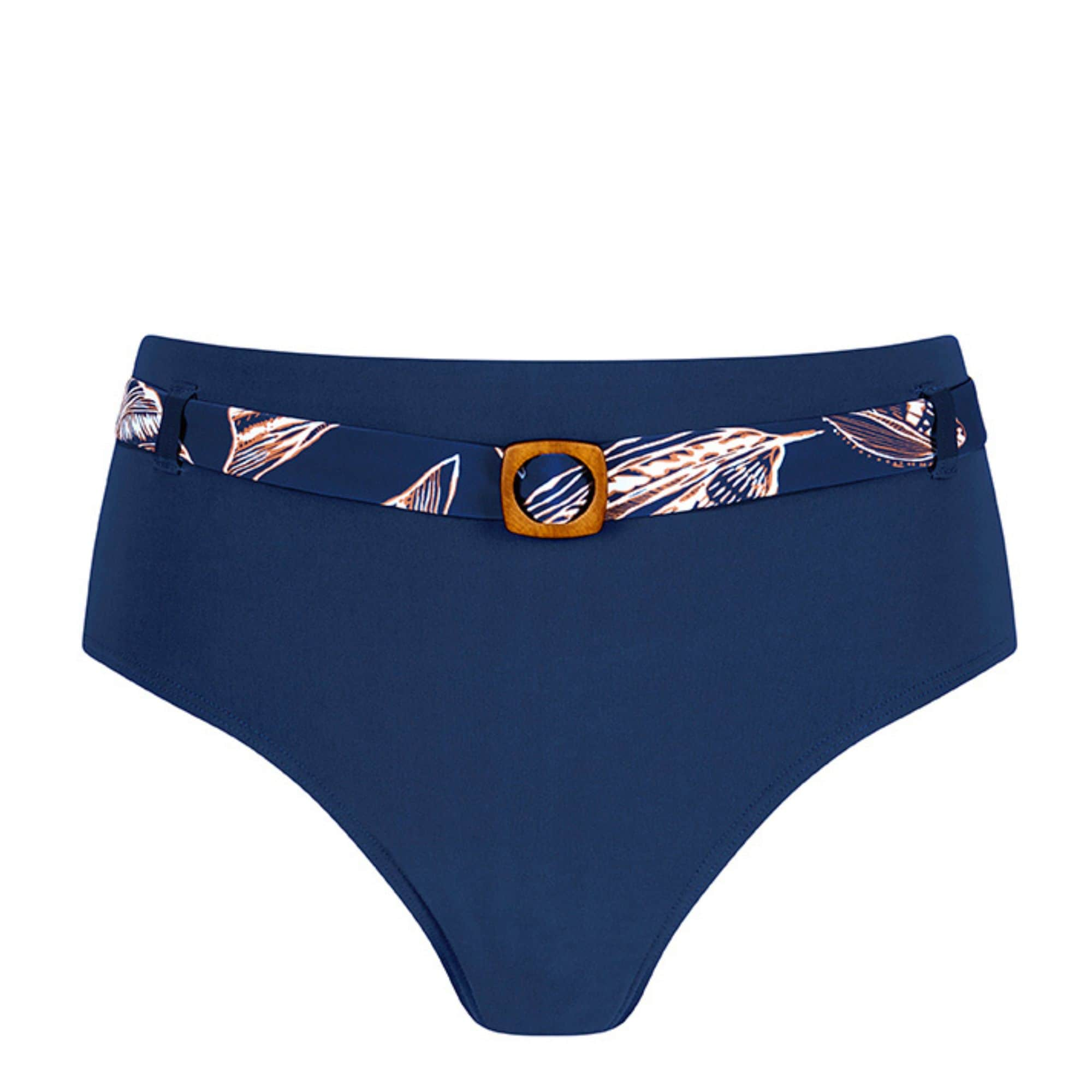 Lanzarote Bikinitrosa Hög  Indigo Blue/amber