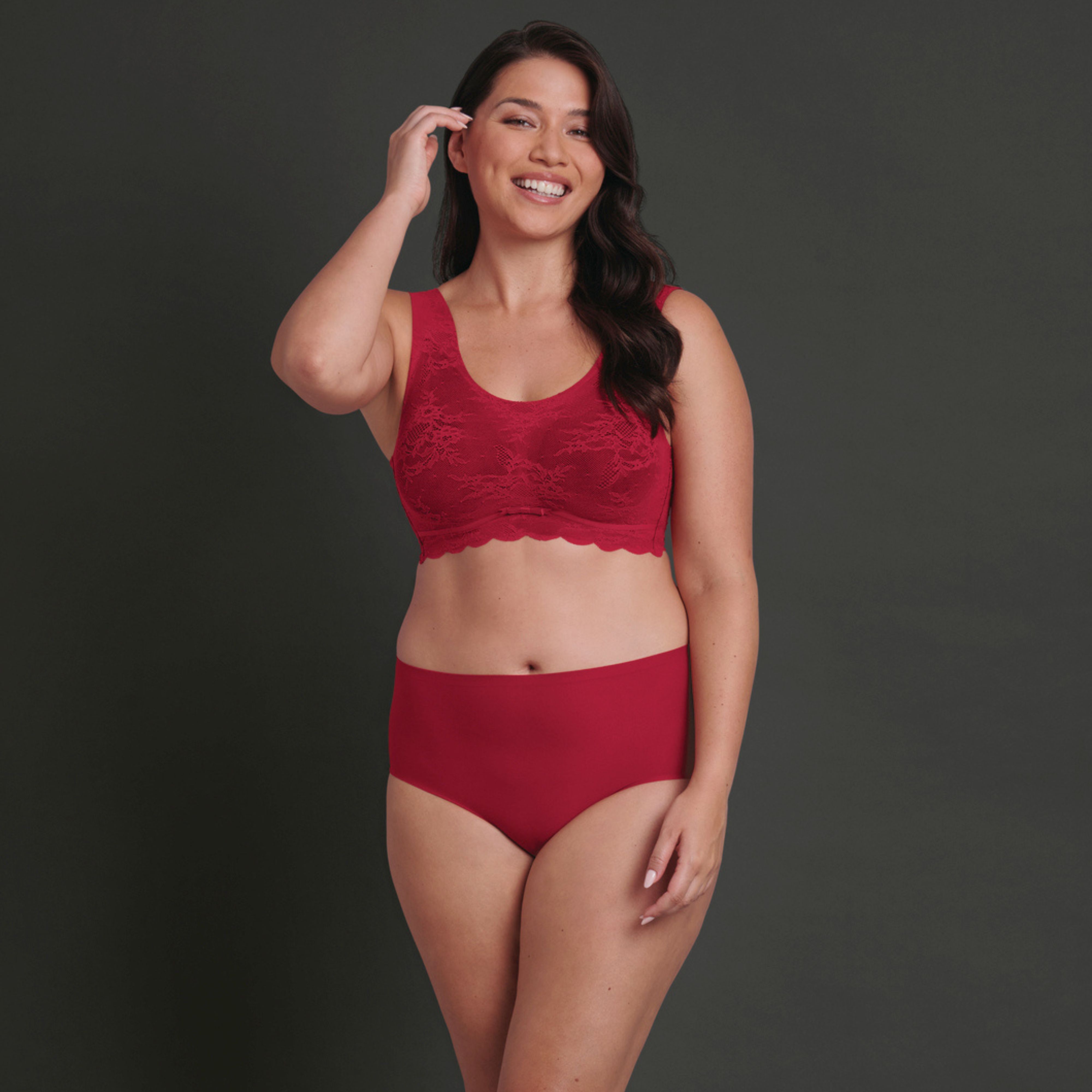 Essential High-waist Briefs Red