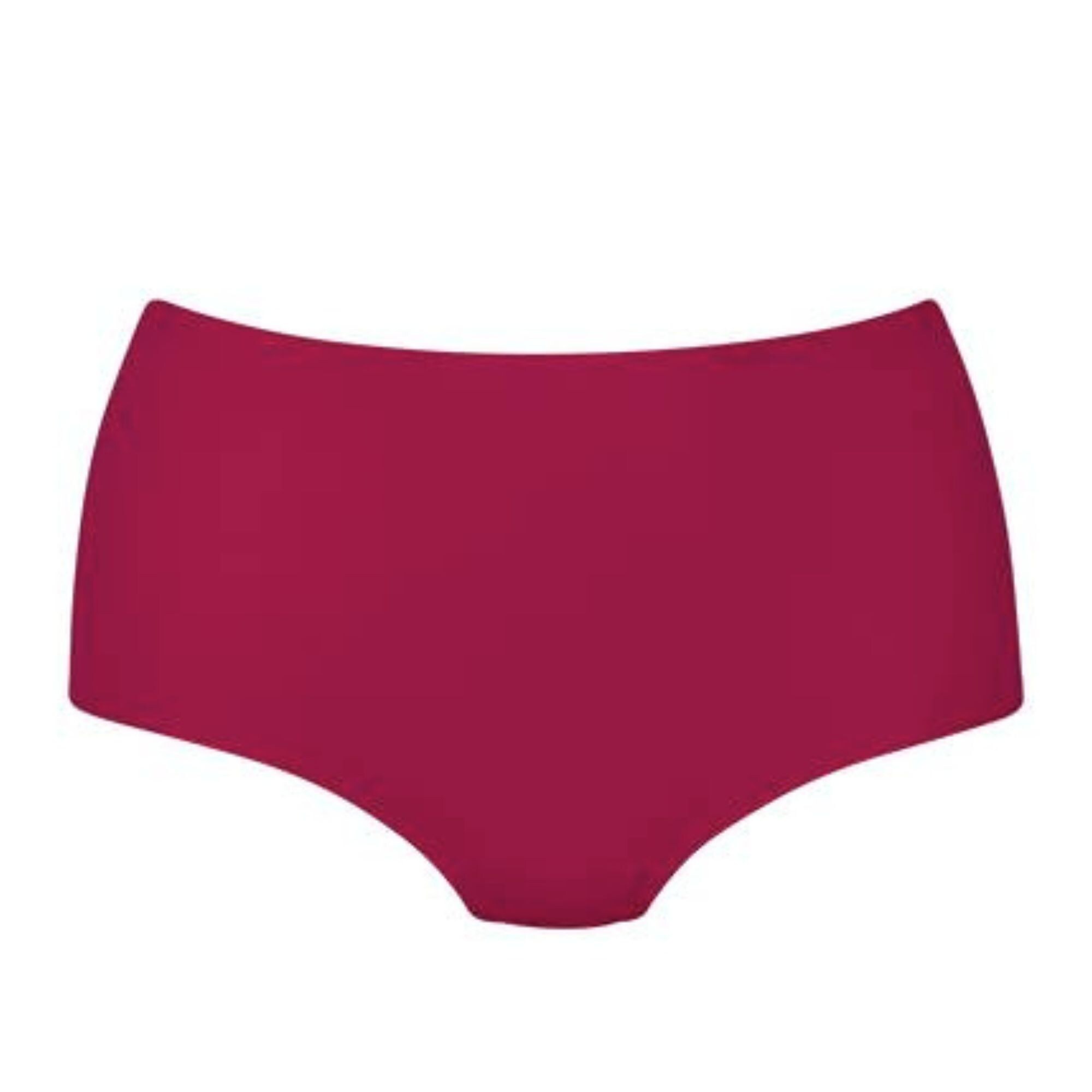 Essentials High-waist briefs Cherry Red