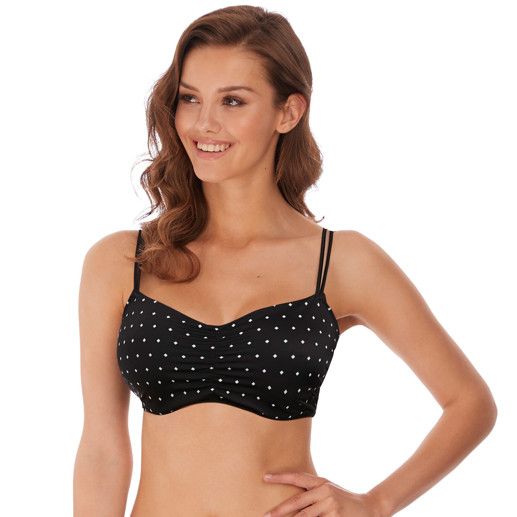 Jewel Cove Bikini top Bralette Black