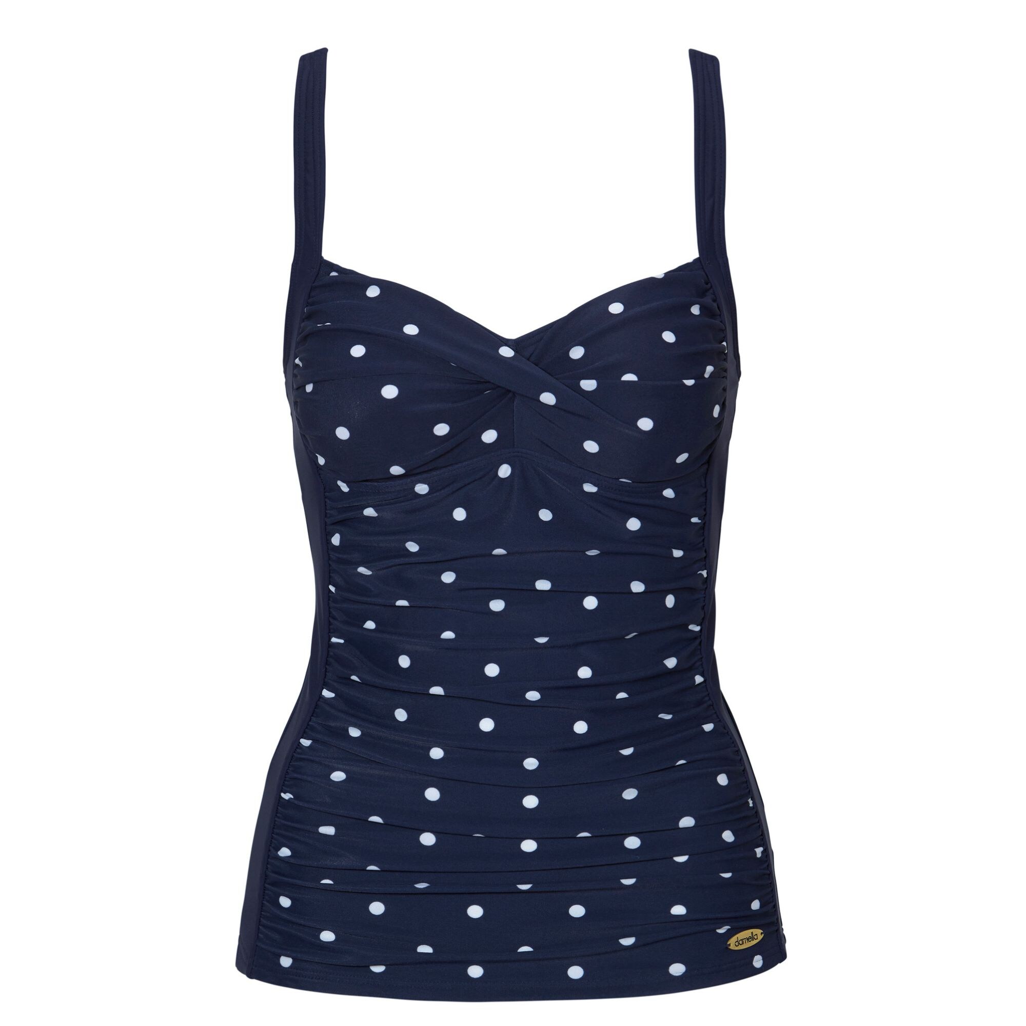 Geena Tankini Med Protesfickor Polka Dot