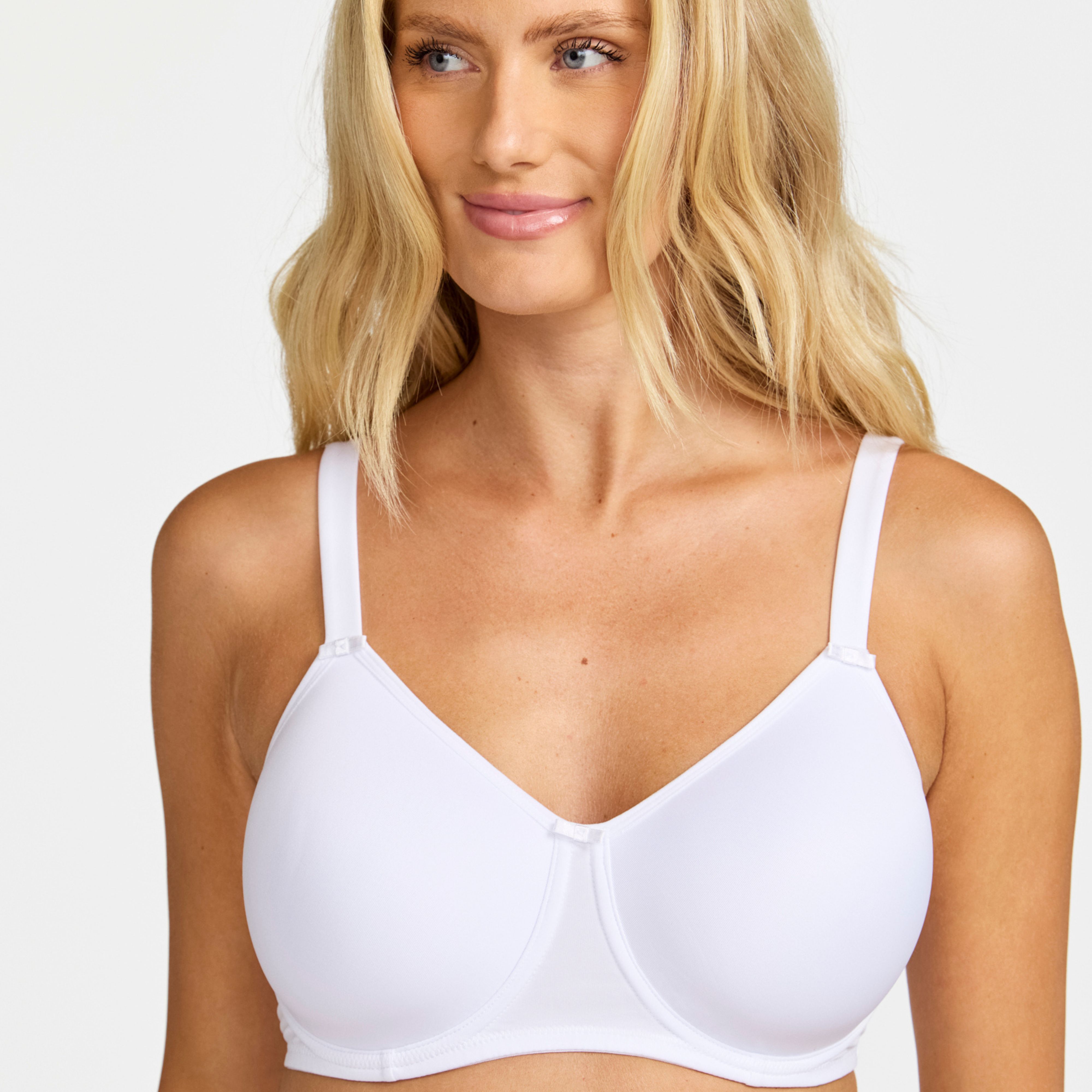 June Vadderad Bh Med Bygel White