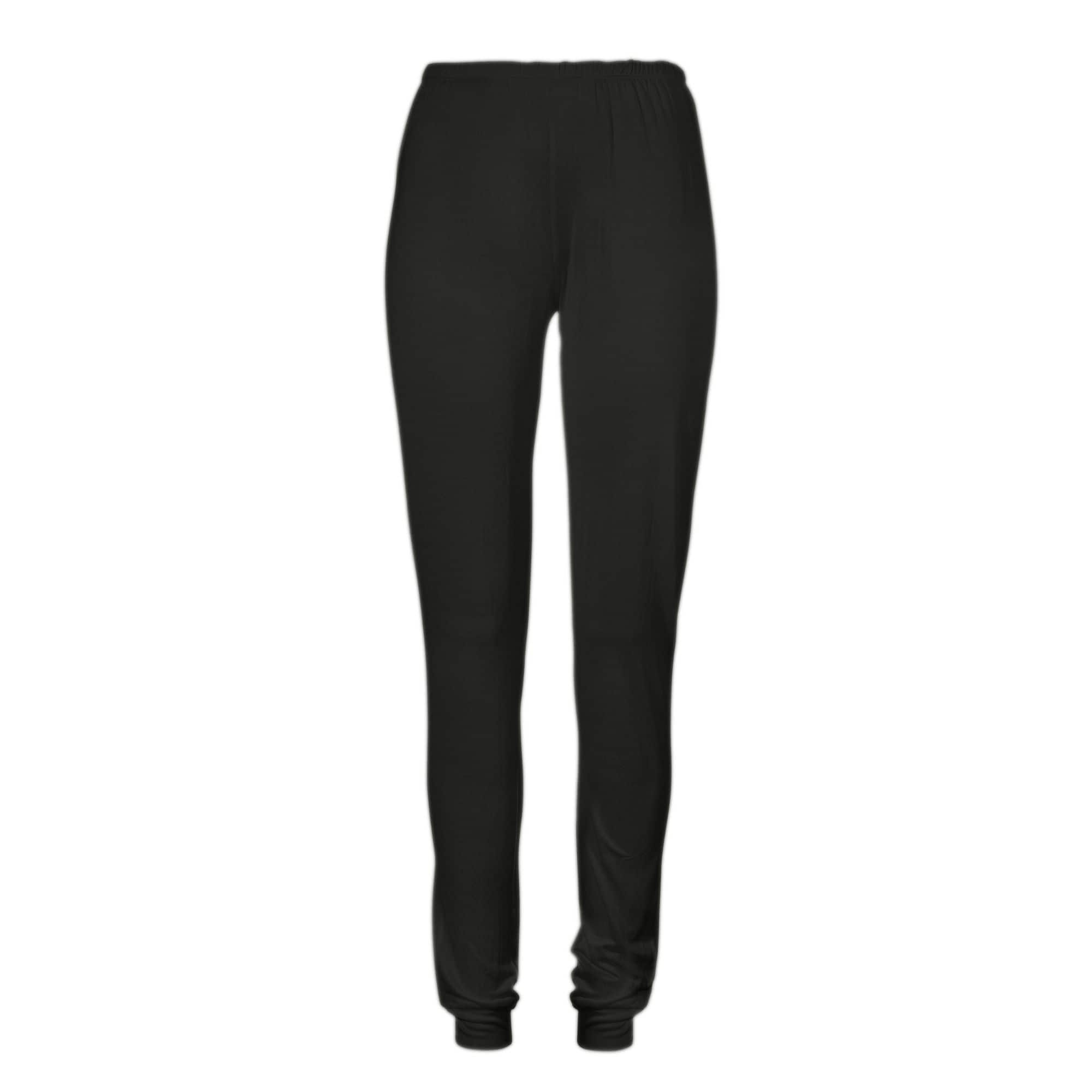 Knitted Silk Leggings Black