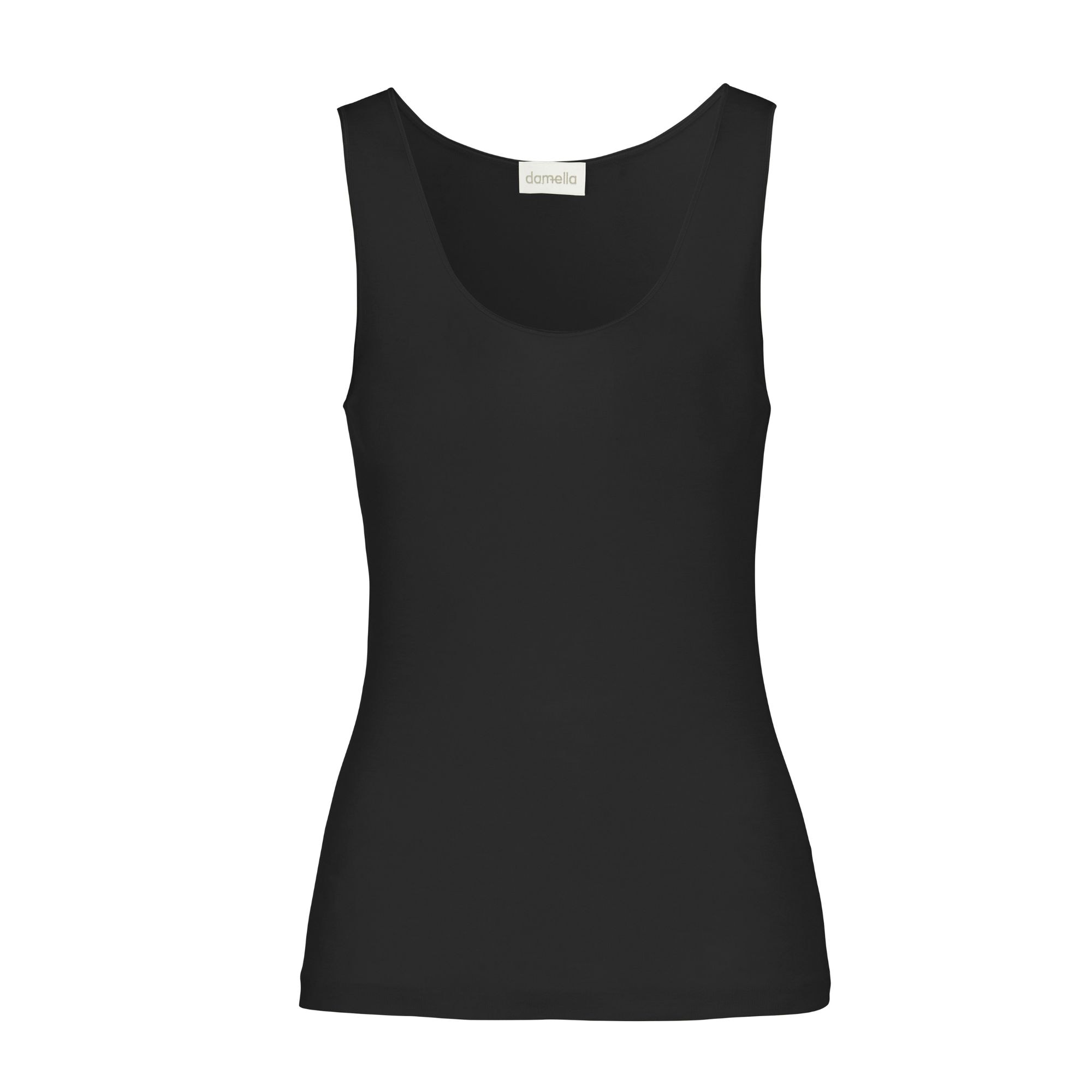 Knitted Wool/Silk Top Black