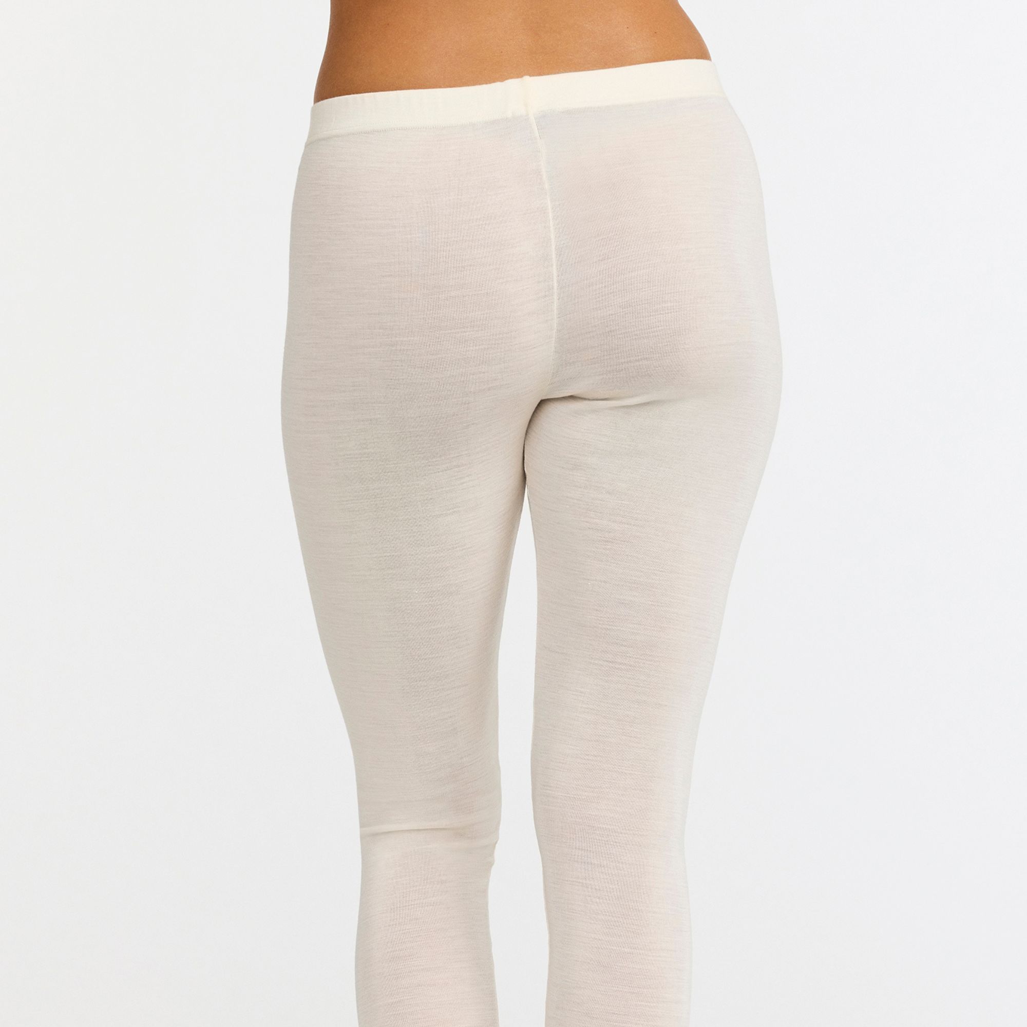 Knitted Wool/Silk Leggings Vanilla