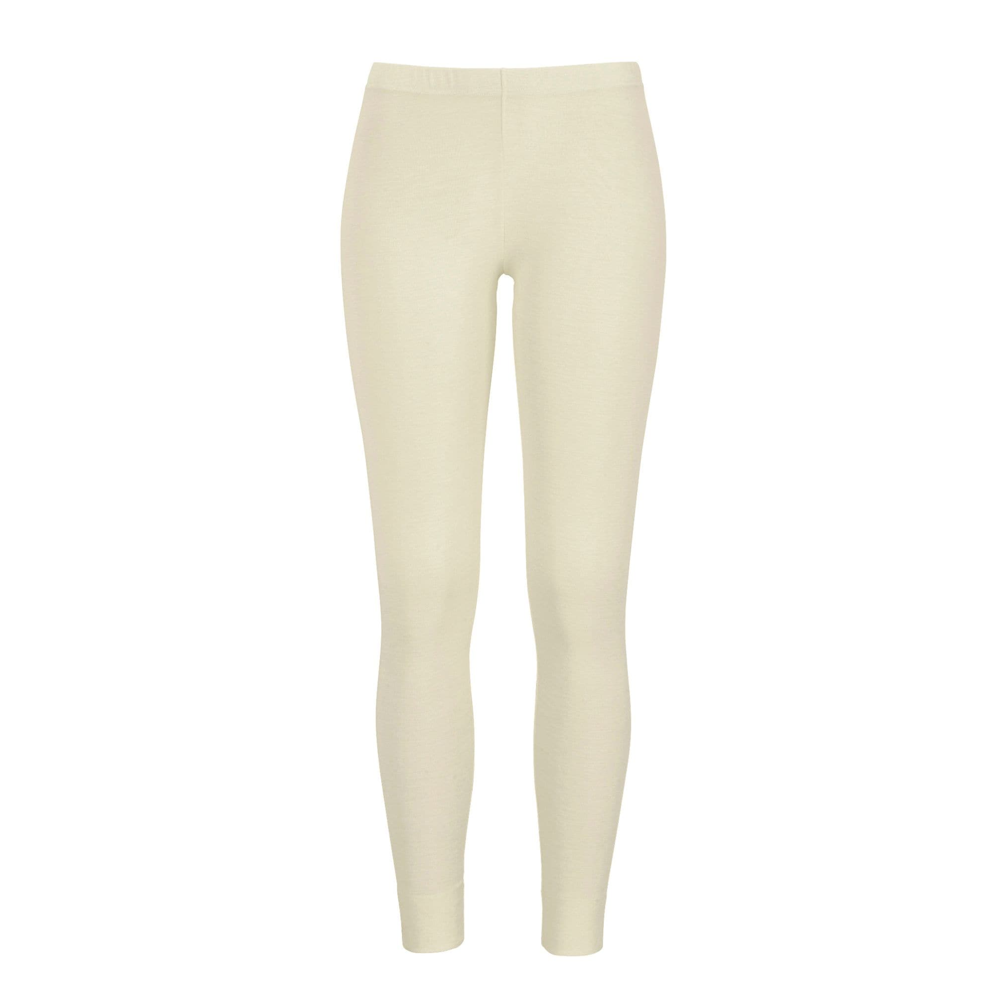 Knitted Wool/Silk Leggings Vanilla