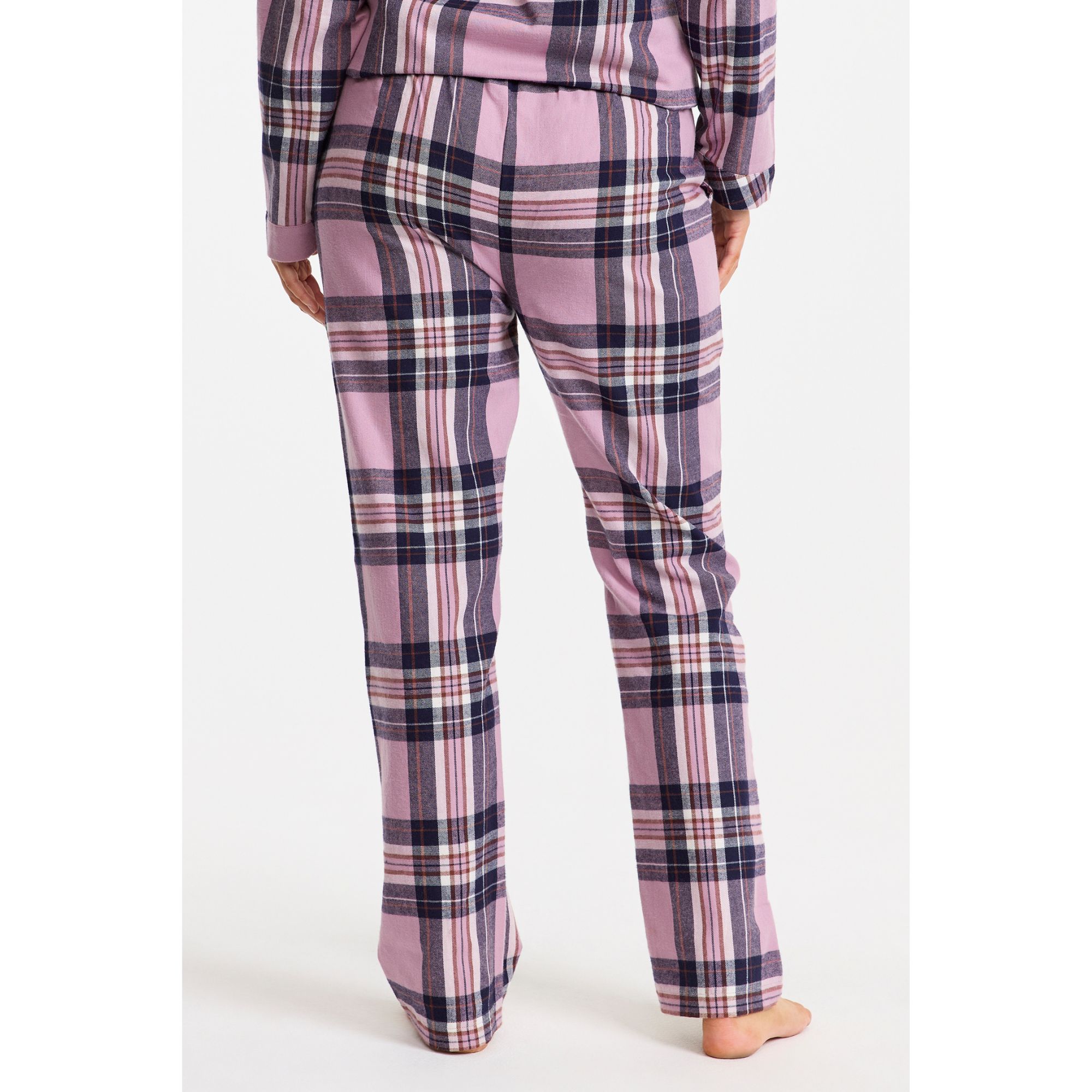 Pyjamas Flanell Rutig Light Heather