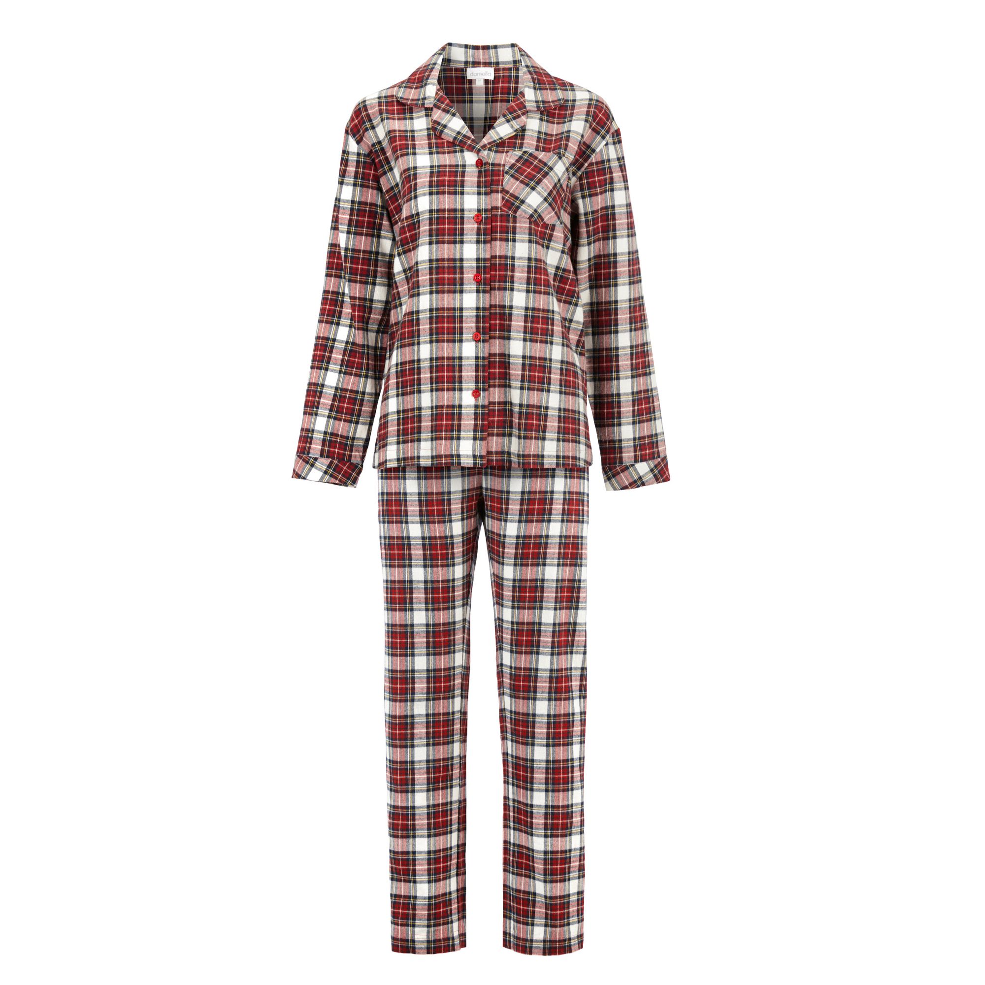 Pyjamas Flanell Rutig Ruby Wine