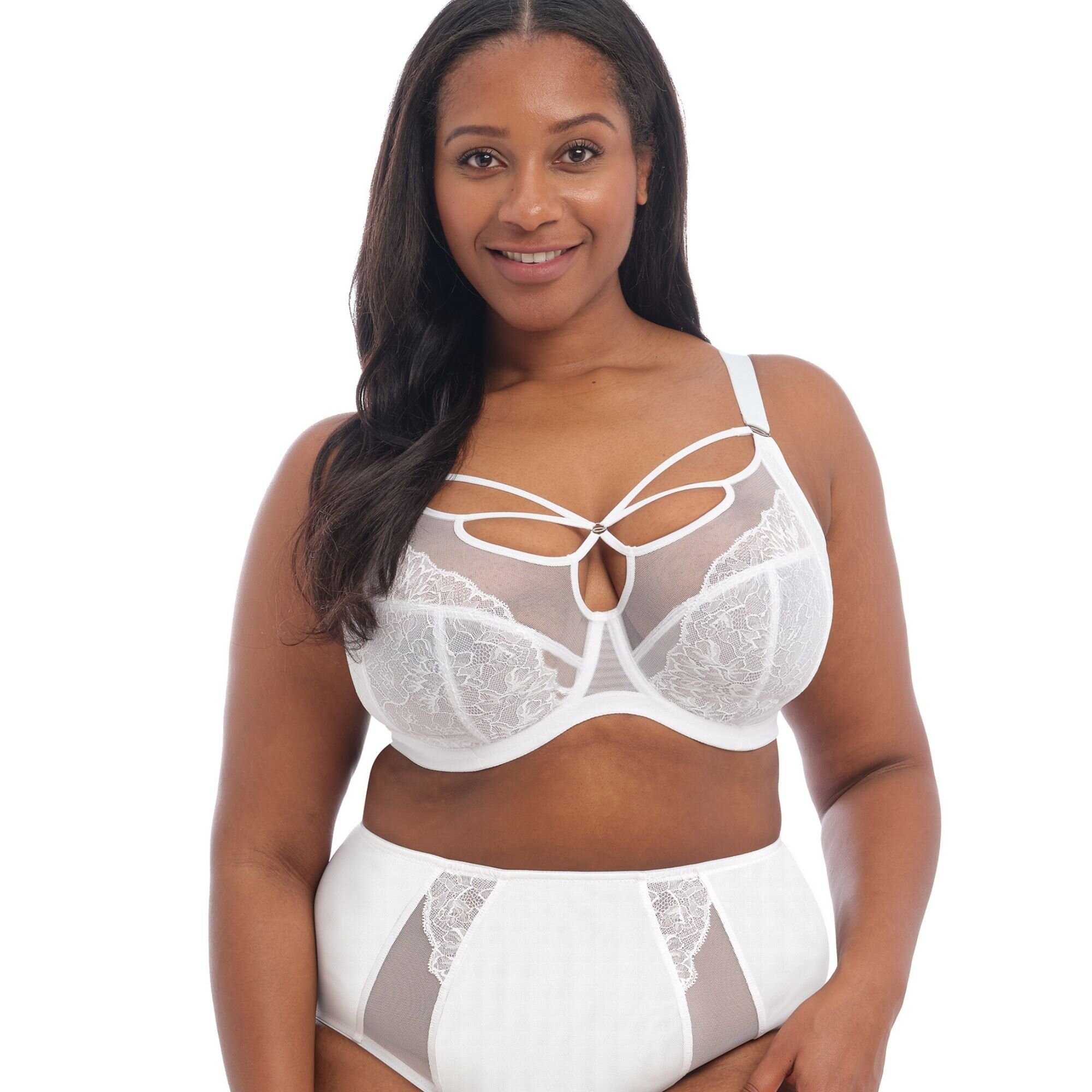 Brianna Plunge Bh White