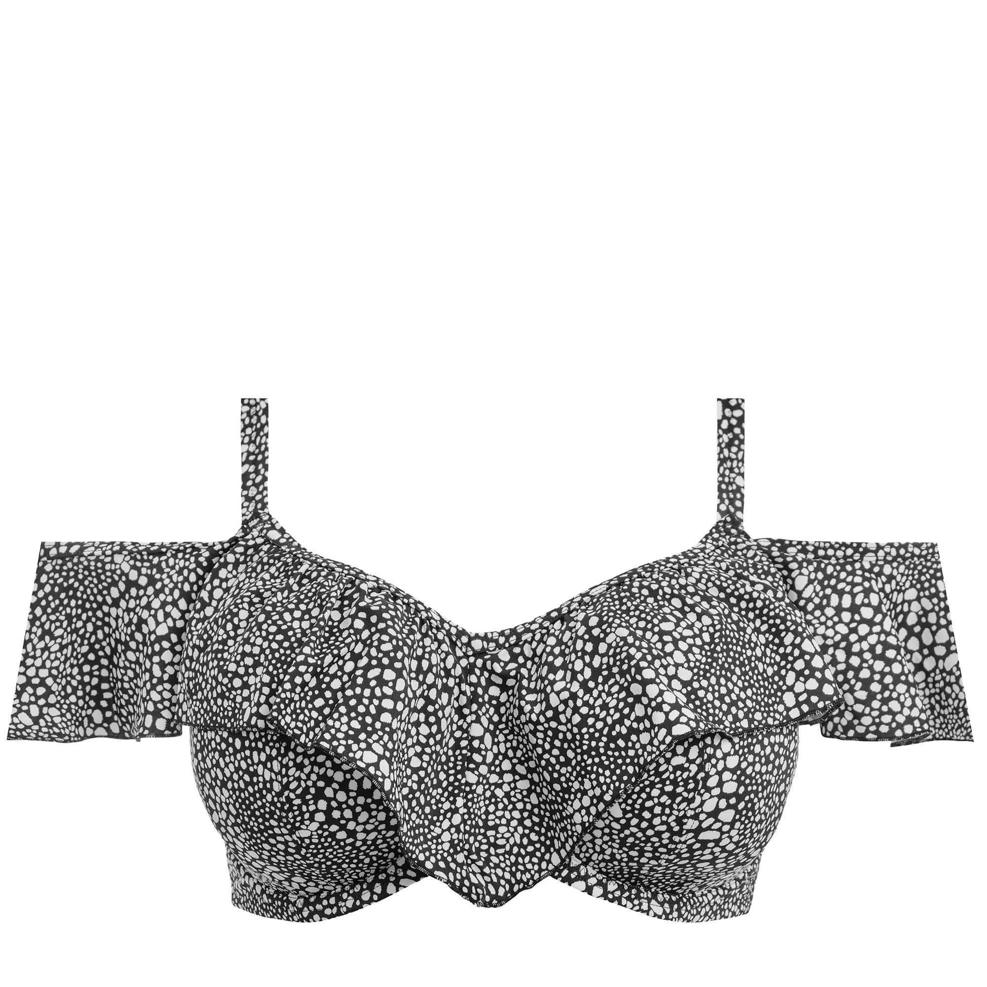 Pebble Cove Bikini-Bh Frill Black