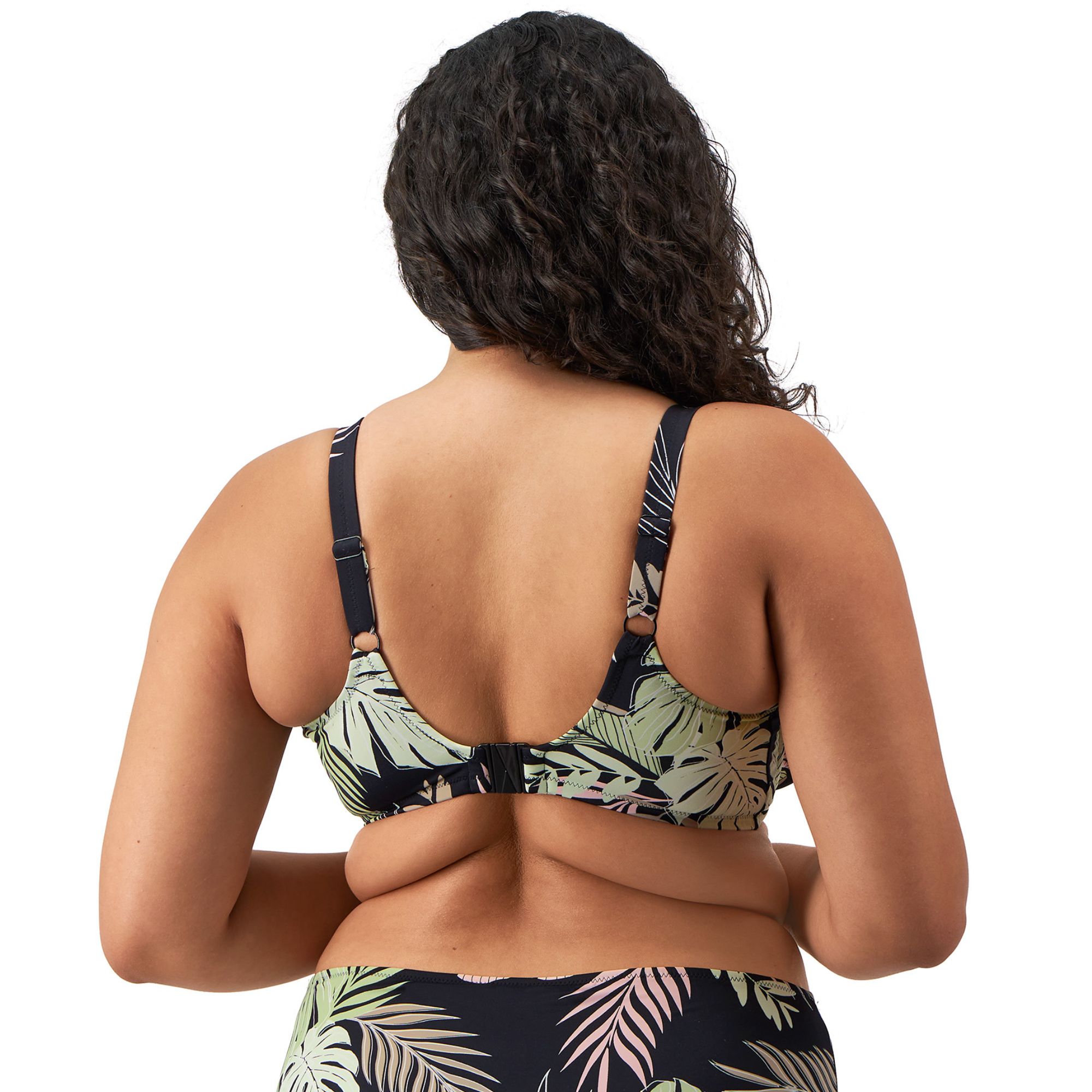 Tropical Retreat Bikini-Bh Frill Black