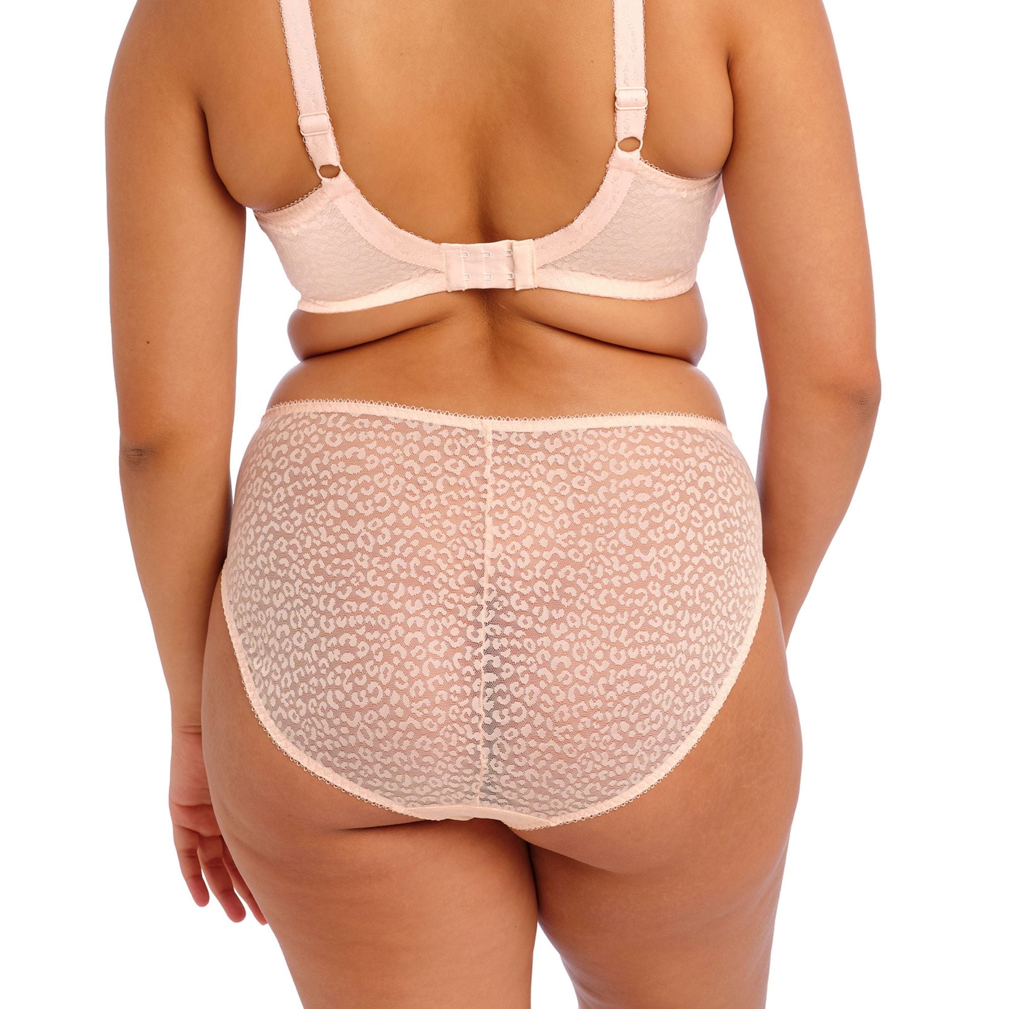 Lucie High Leg Brief  Pale Blush