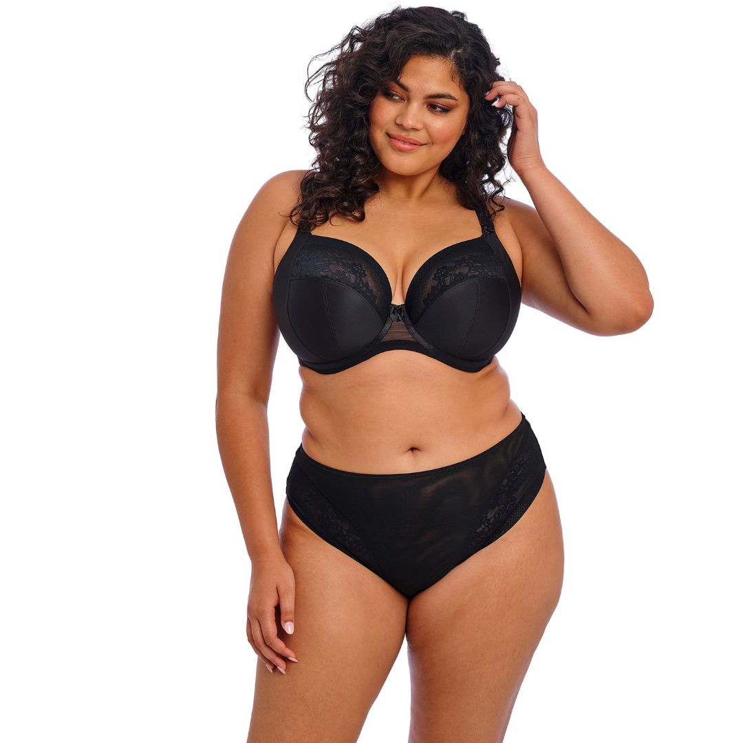Nerina High Leg Brief Black