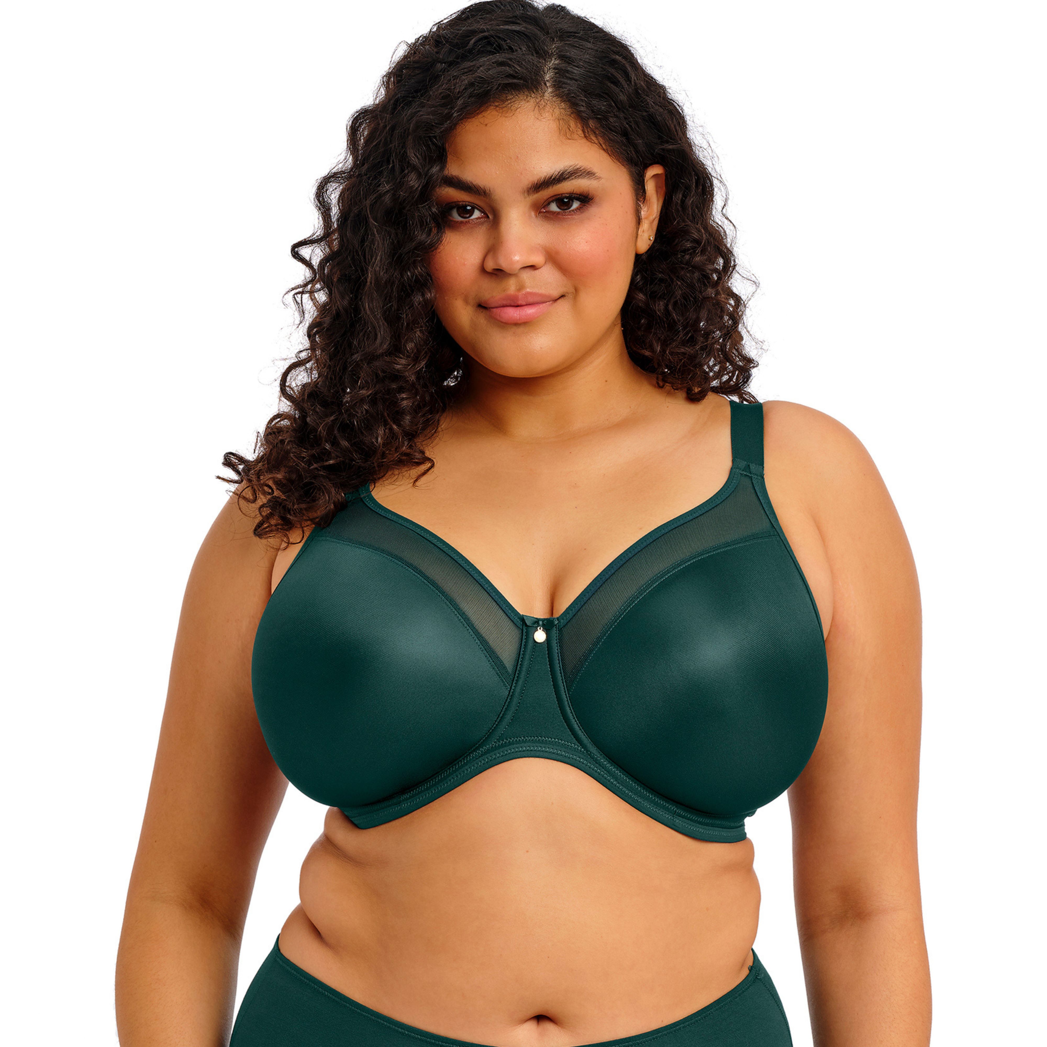 Smooth T-shirt Bh Med Bygel Deep Emerald