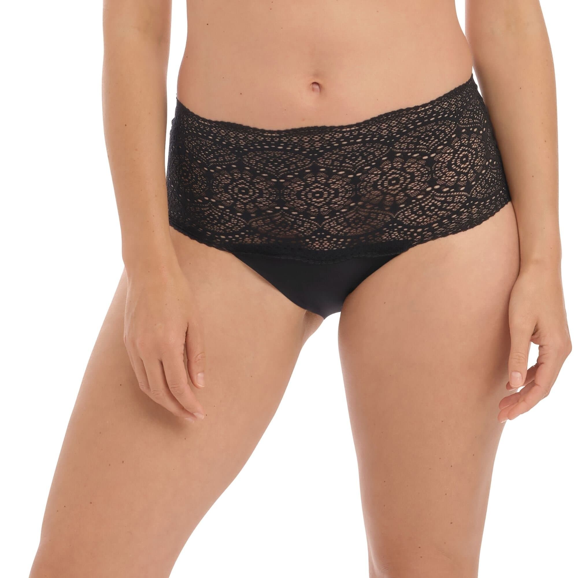 Lace Ease Invisible Maxitrosa Black