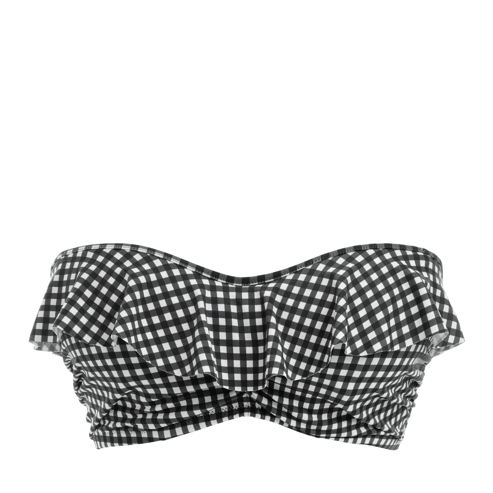 Check In Bikini Top bandeau Monochrome