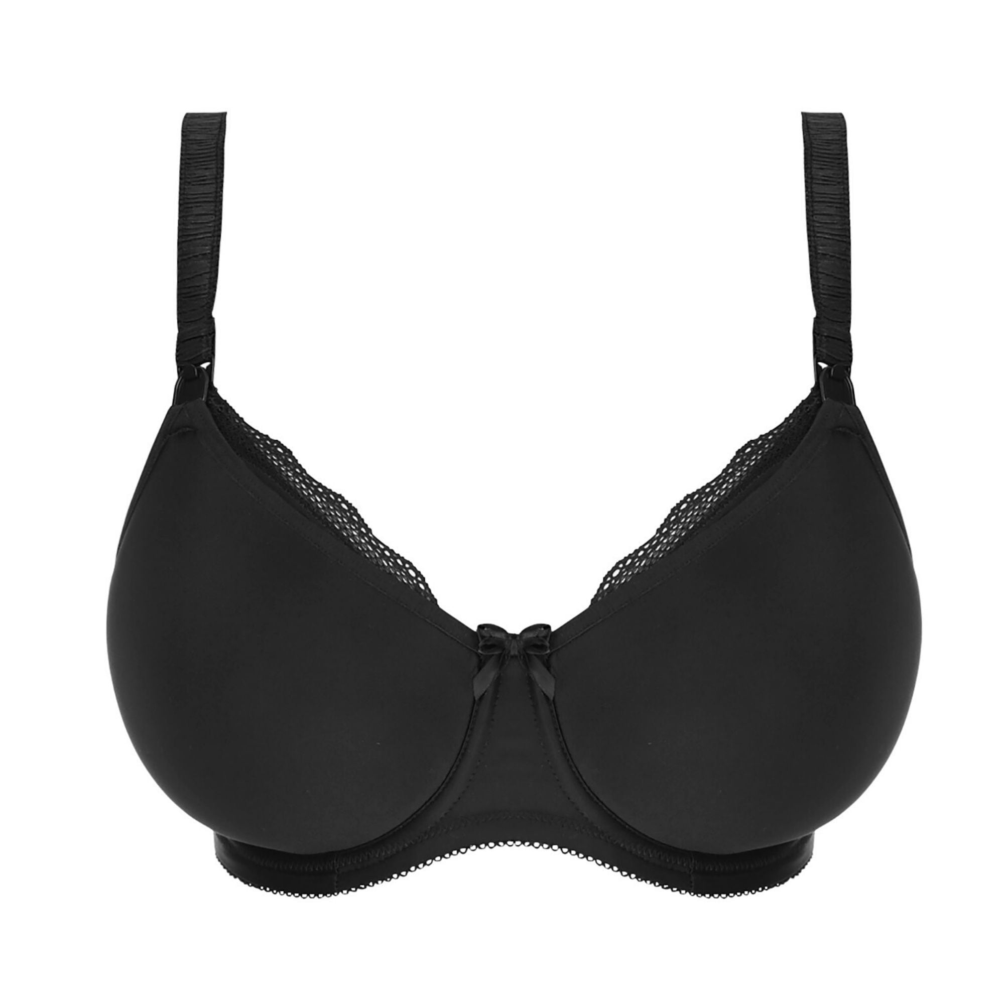 Pure Moulded Nursing Bra Black