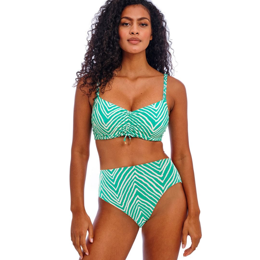 Fiji Falls Bikinitrosa Hög Marine