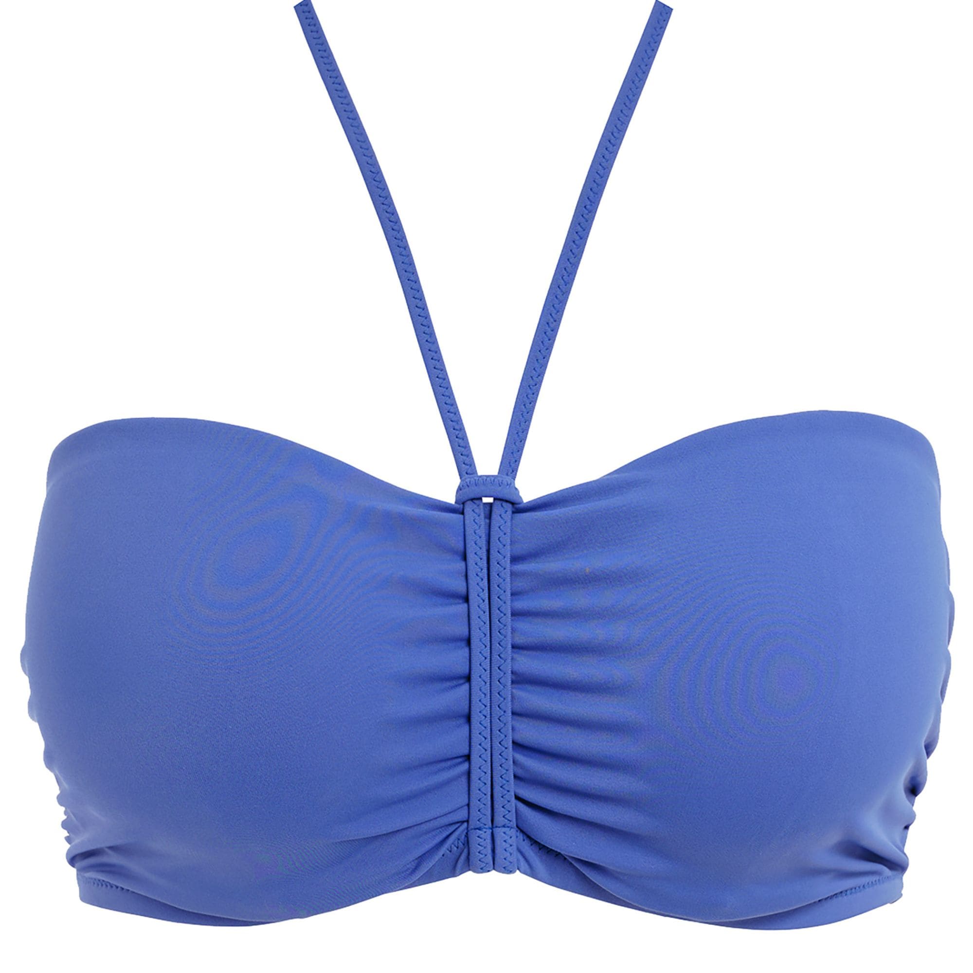 Jewel Cove Bikini top Bandeau Plain Azure