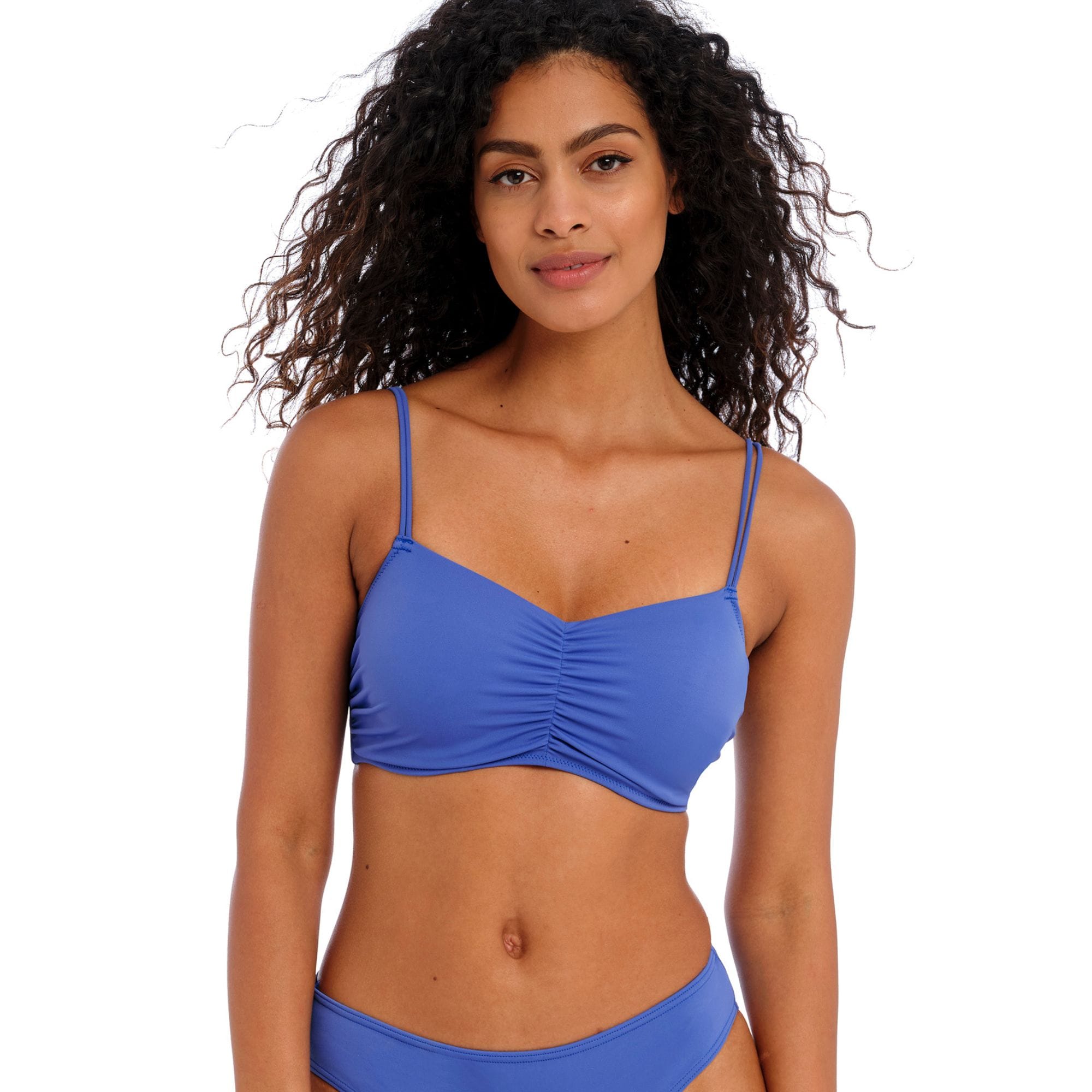 Jewel Cove Bikini top Bralette Plain Azure