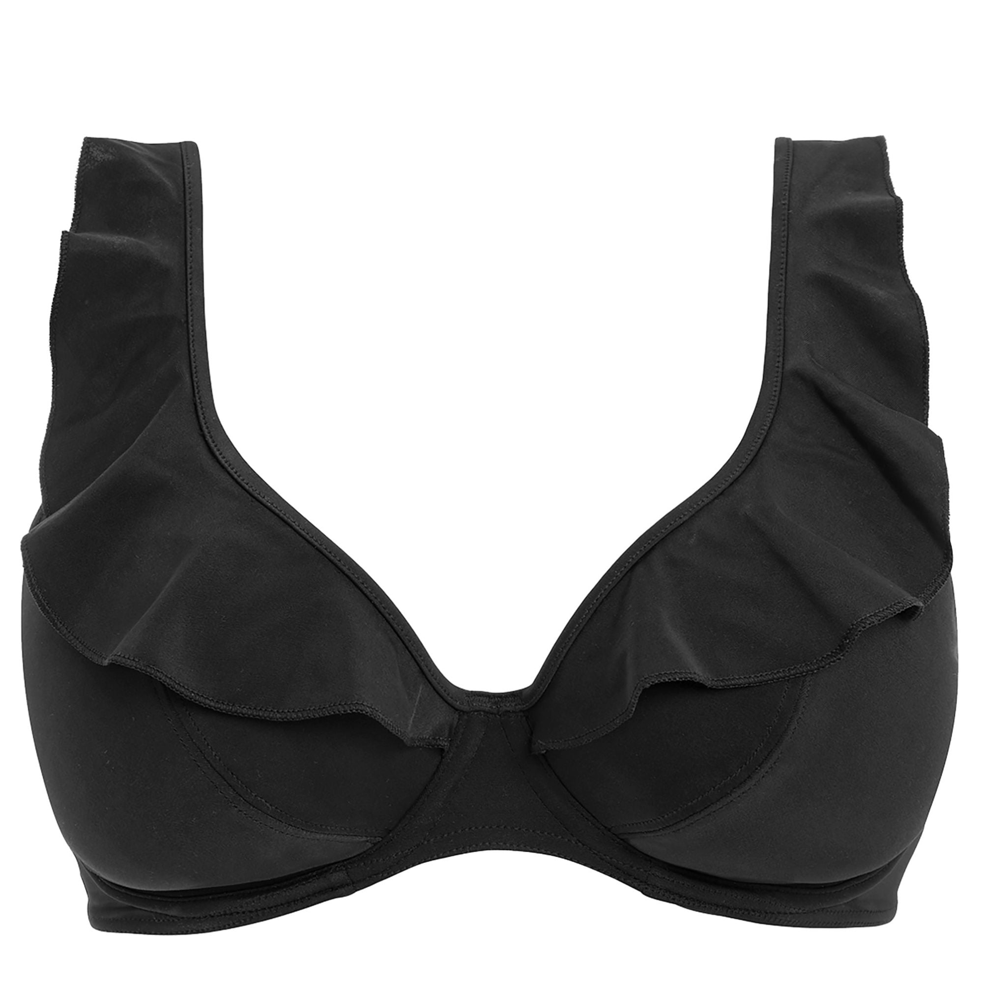 Jewel Cove bikini top Volang Plain Black