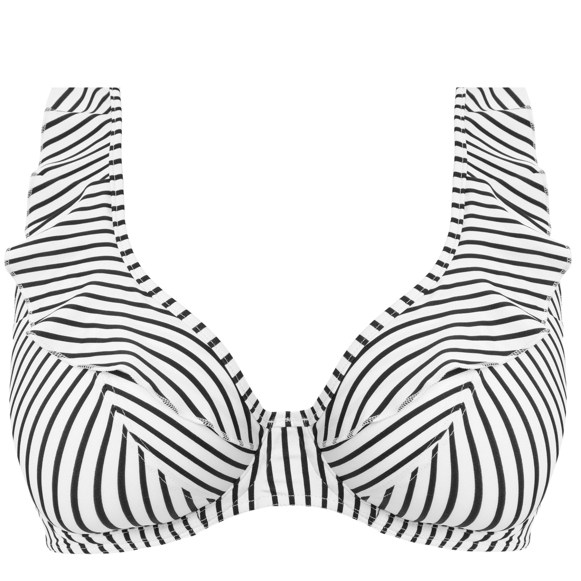 Jewel Cove bikini top Volang Stripe Black