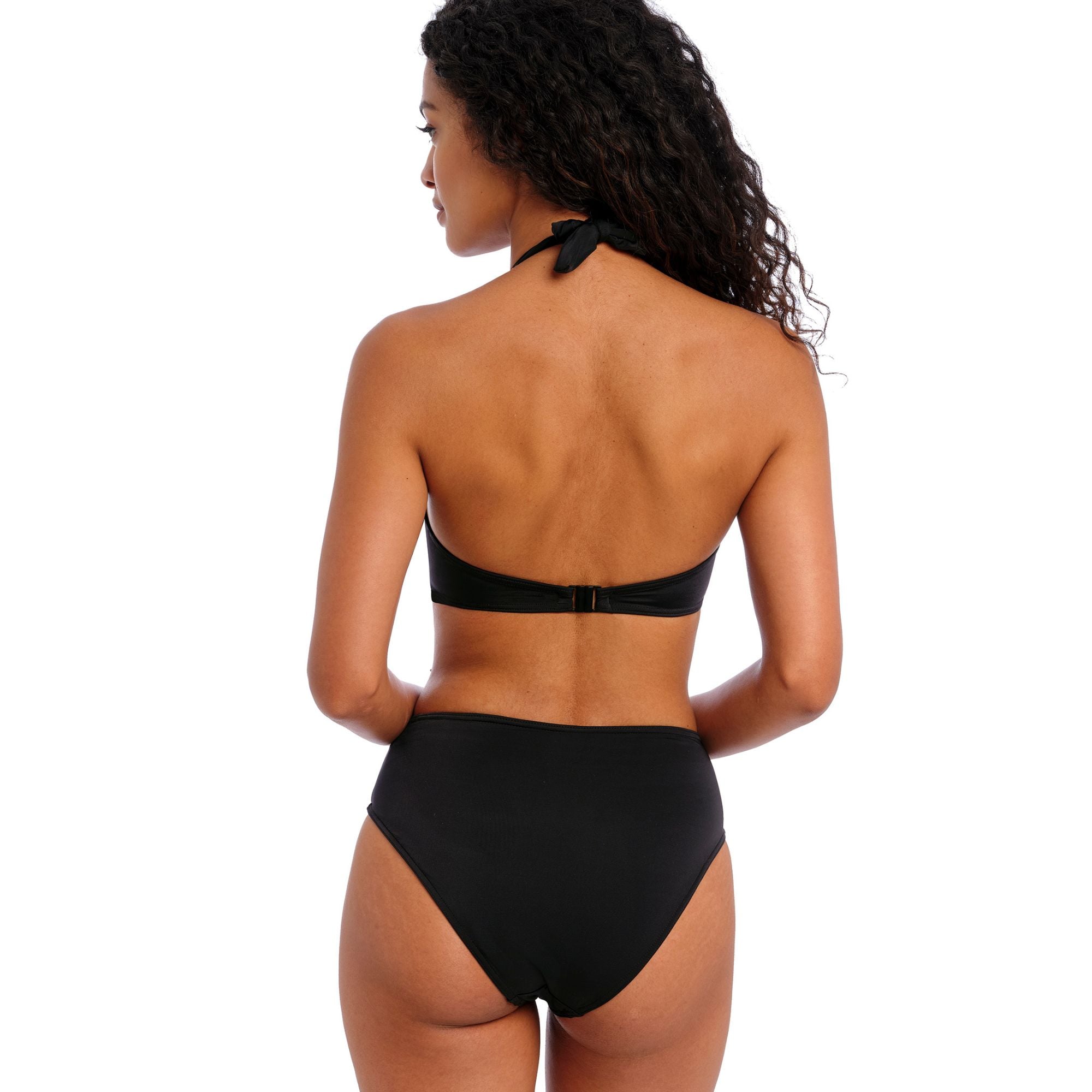 Jewel Cove Hög Bikinitrosa Plain Black