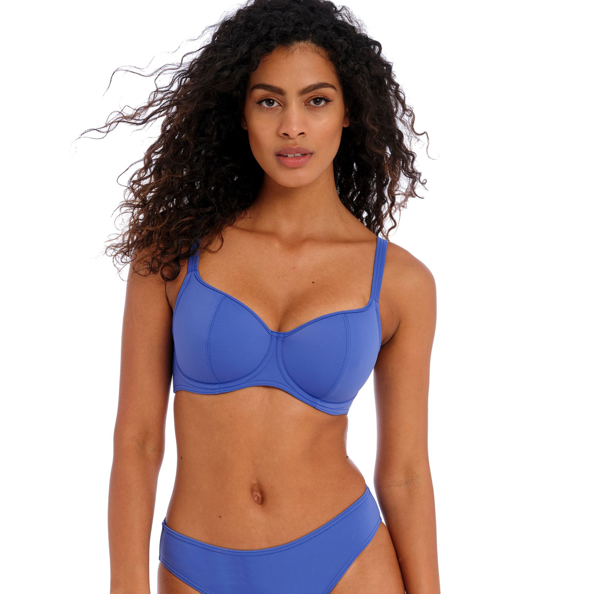 Jewel Cove Sweetheart vadderad bikinibh Plain Azure