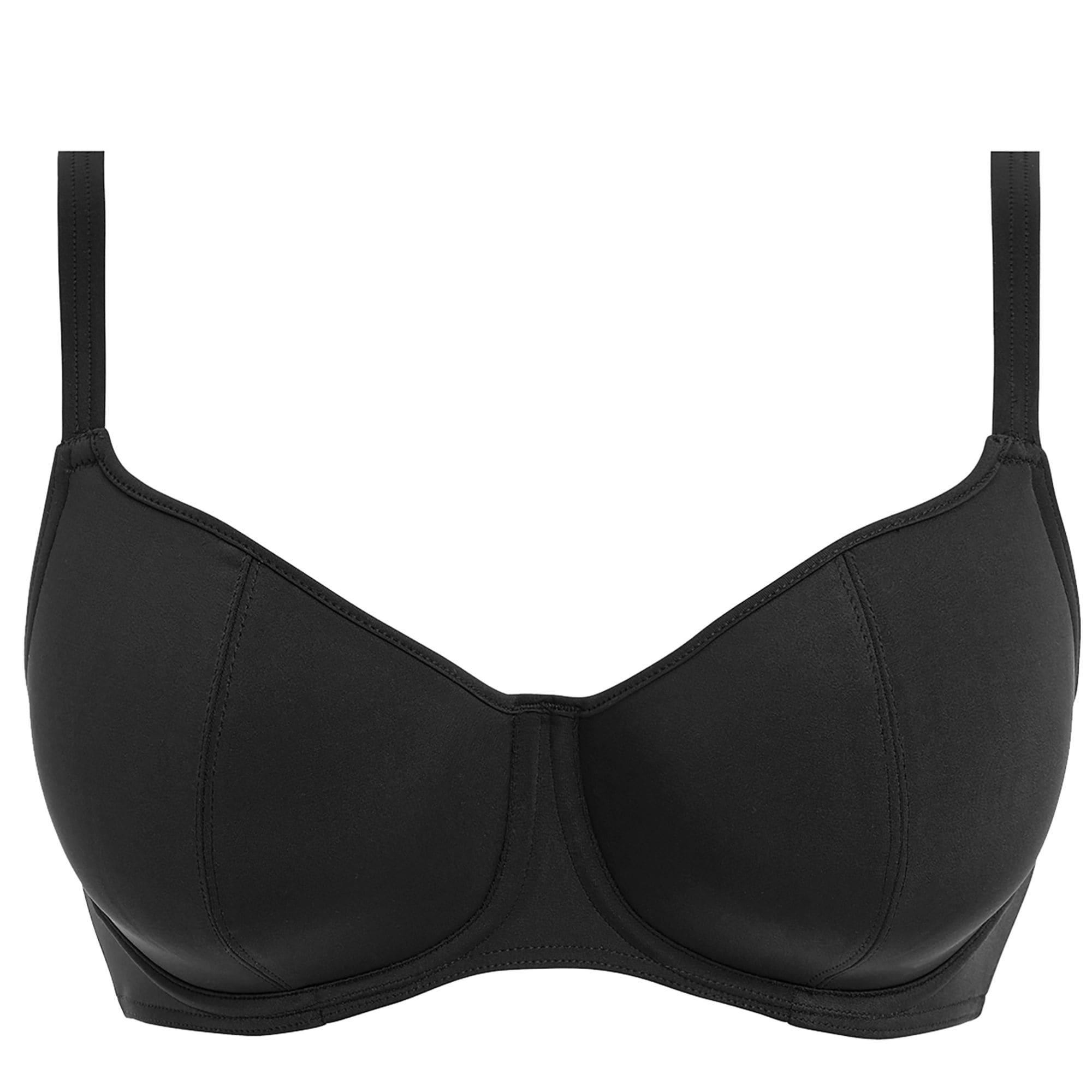 Jewel Cove Sweetheart vadderad bikinibh Plain Black