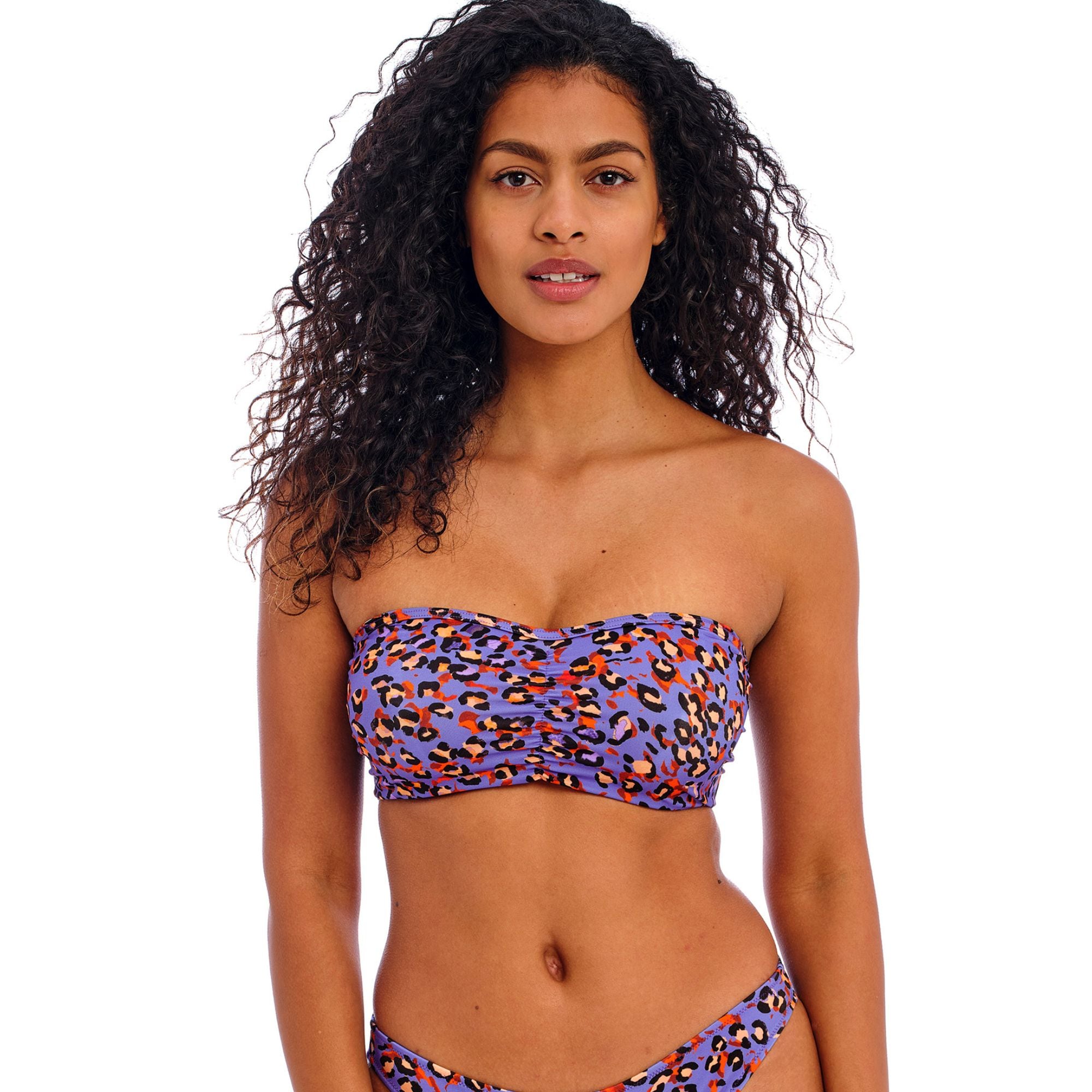 Santiago Nights Bikini top Bandeau Leopard