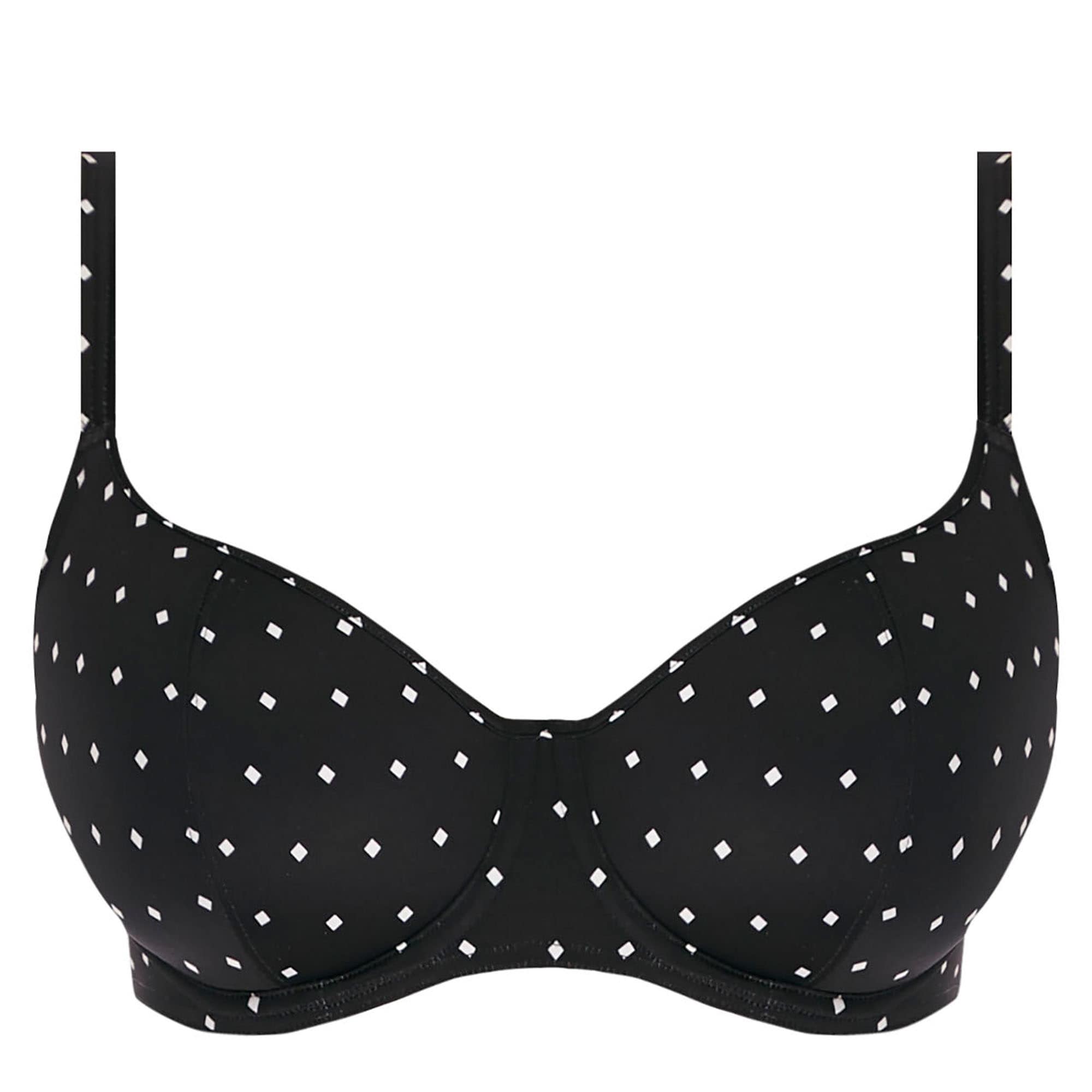 Jewel Cove Sweetheart vadderad bikinibh Black