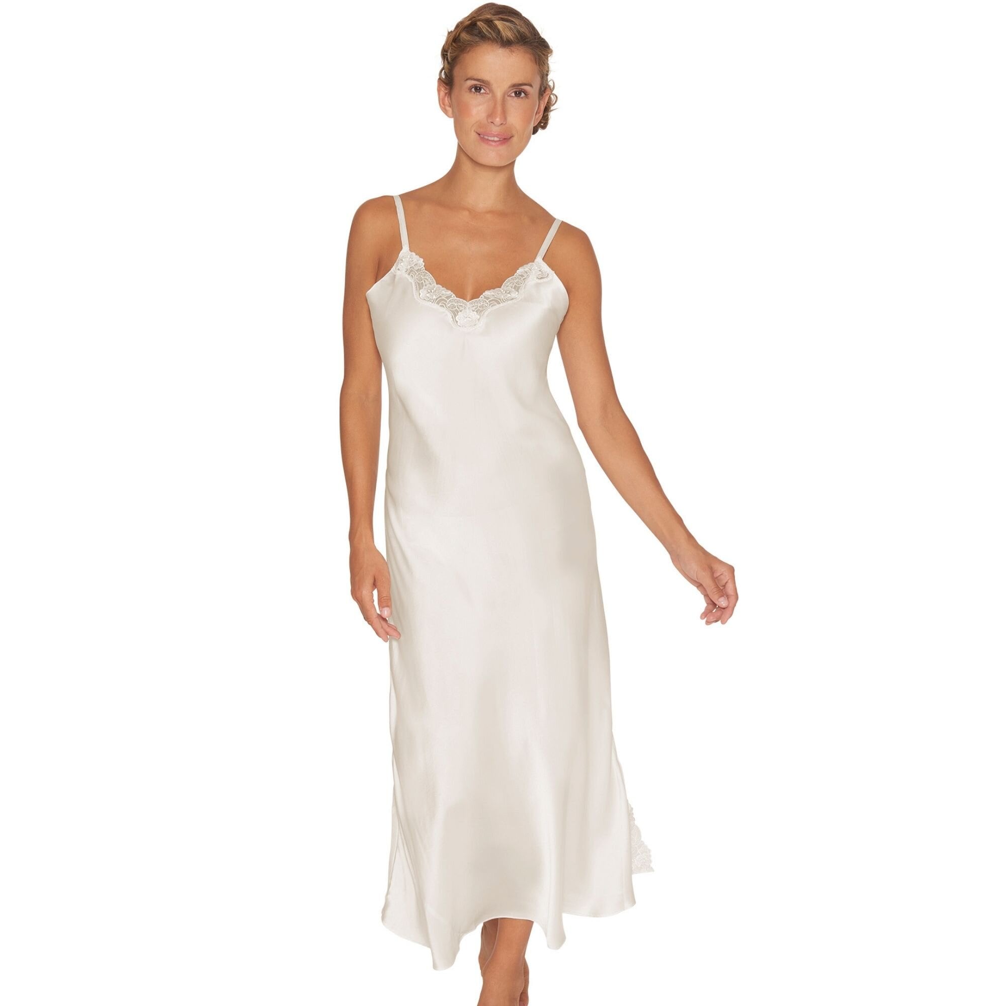 Pure Silk Nattlinne Off-White