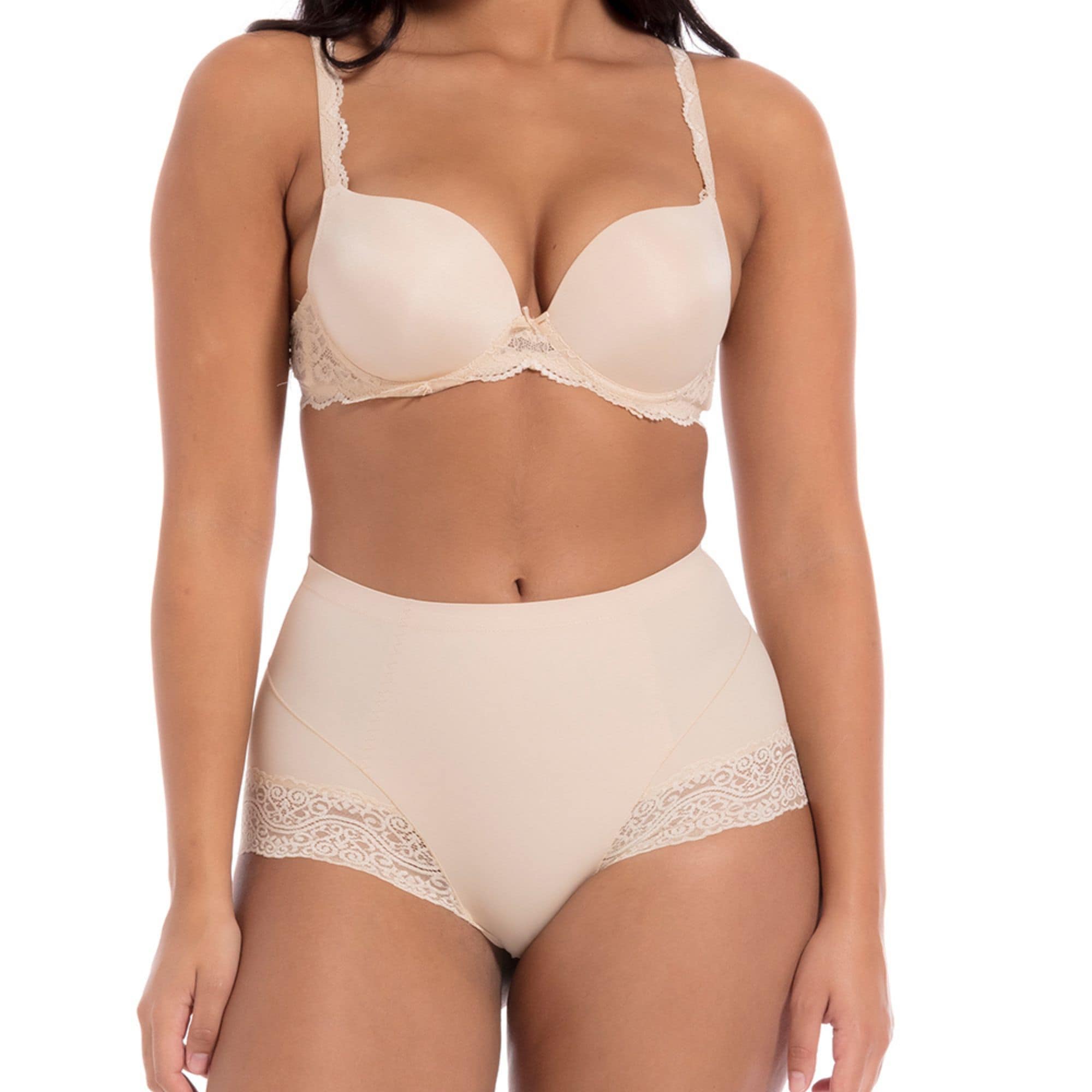 Tummy Squeezer with Lace Maxitrosa Latte