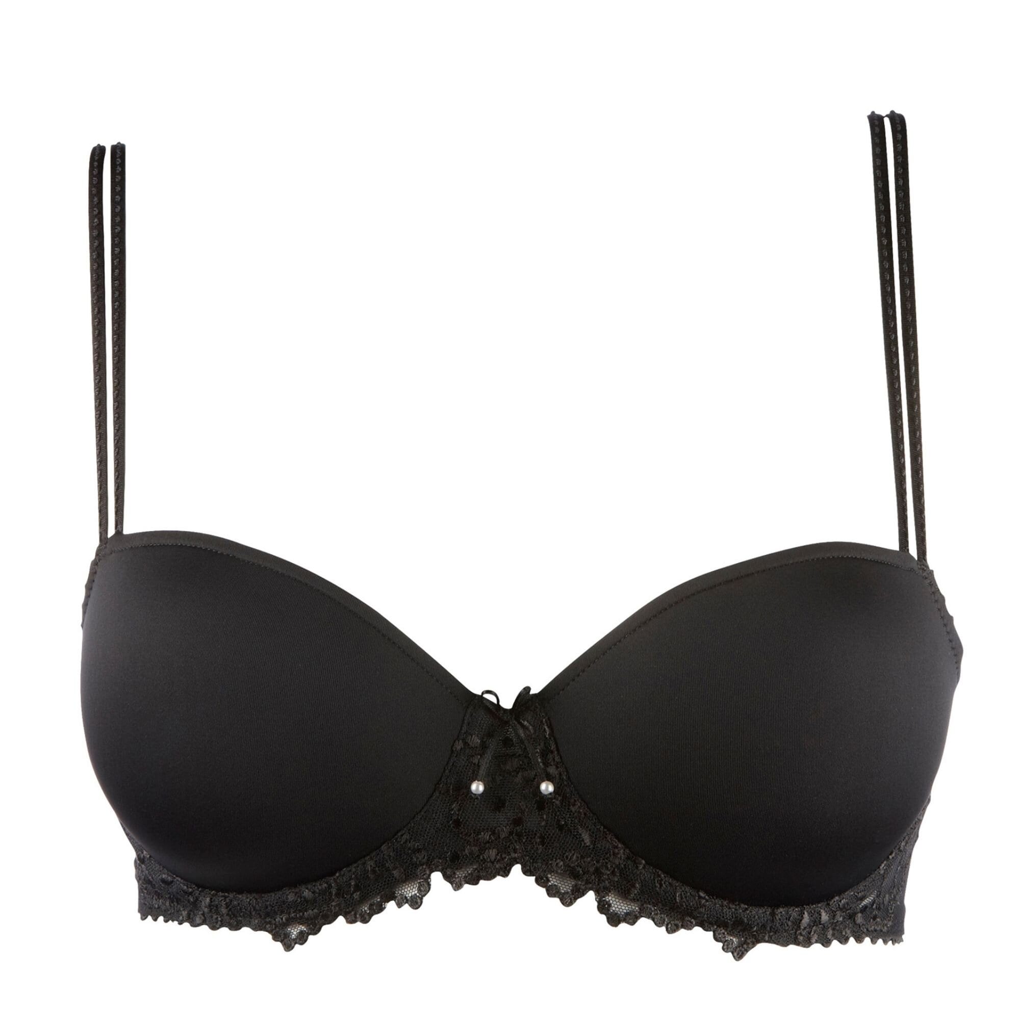 Jane Padded Bra Balcony Black